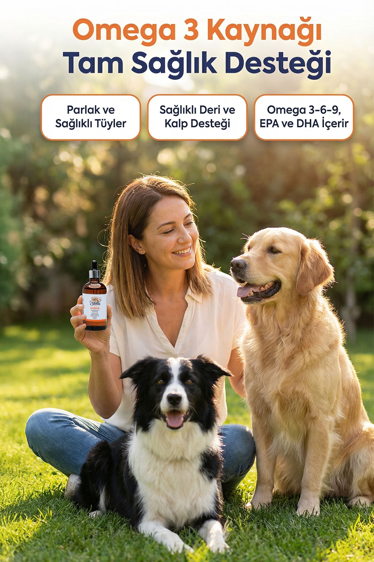 روغن سالمون ۱۰۰ میلی‌لیتری گربه و سگ دکتر استلا انیمالز Dr. Stella Animals SALMON-100