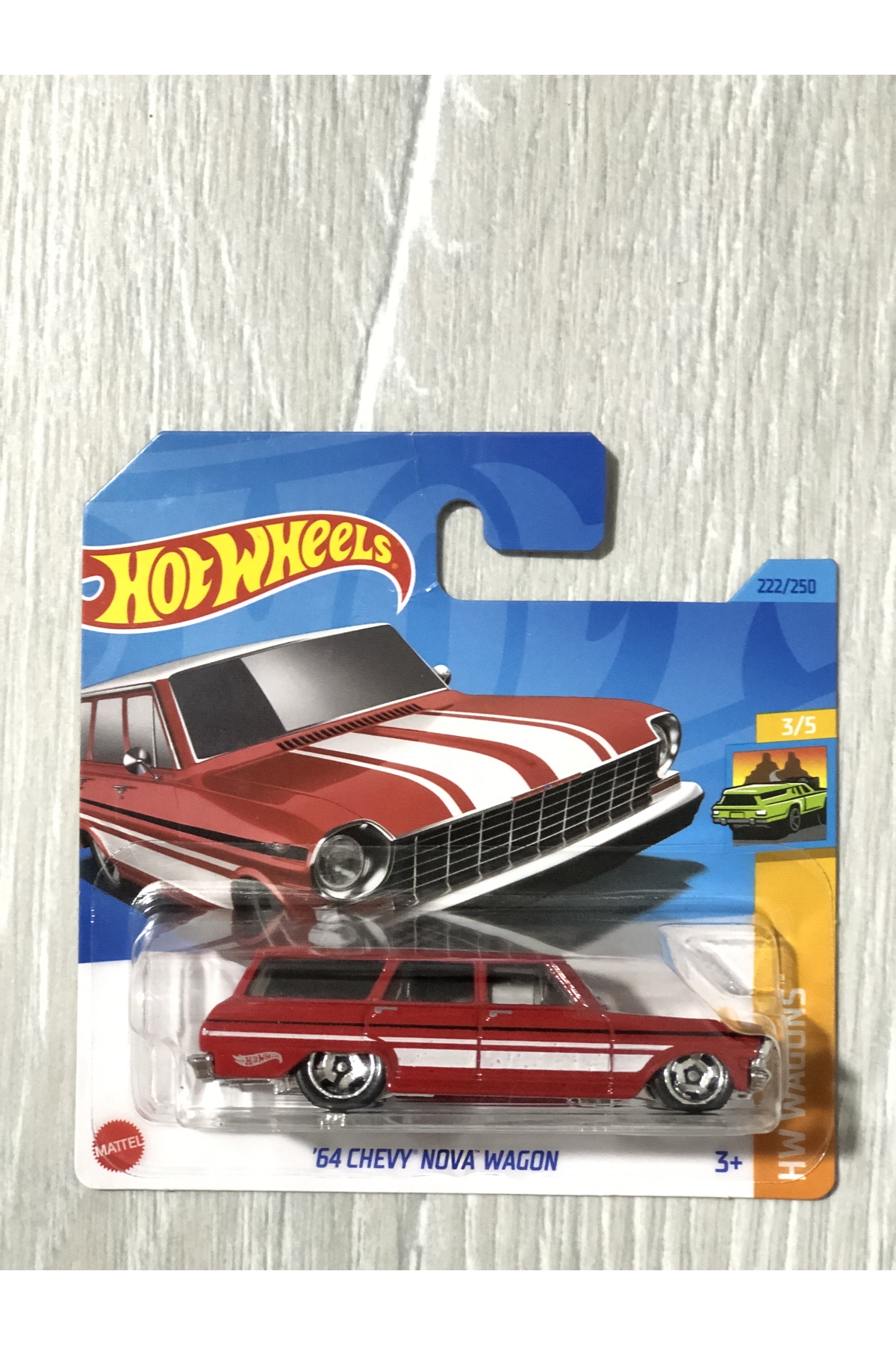 ماشین اسباب بازی سریال HW WAGONS CHEVY NOVA WAGON COLLECTION BEAUTY هات ویلز اورجینال HOT WHEELS