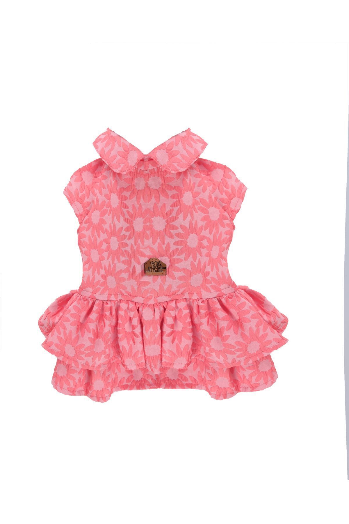 لباس سگ پتیتیلور Peti Tailor مدل Ruffle، نارنجی و مناسب نژادهای کوچک و متوسط