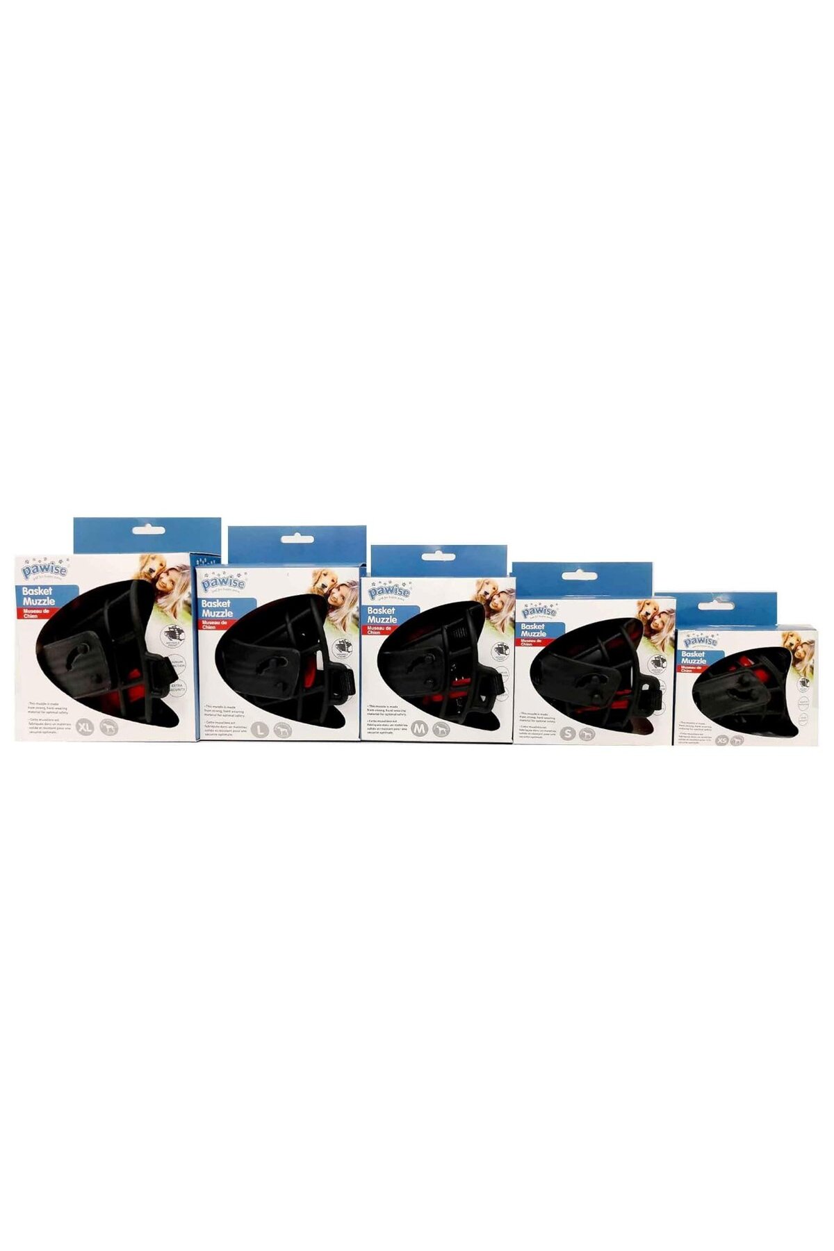 پوزه‌بند پلاستیکی قابل تنظیم سگ سایز XS پاویس Pawise