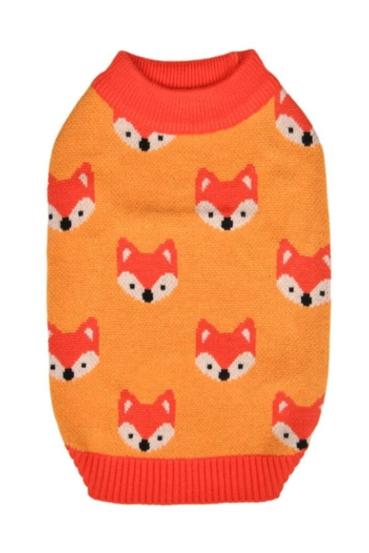 لباس بافتنی سگ اولچی Olchi Friends Knit، نارنجی، مدل OAYD-KN6738