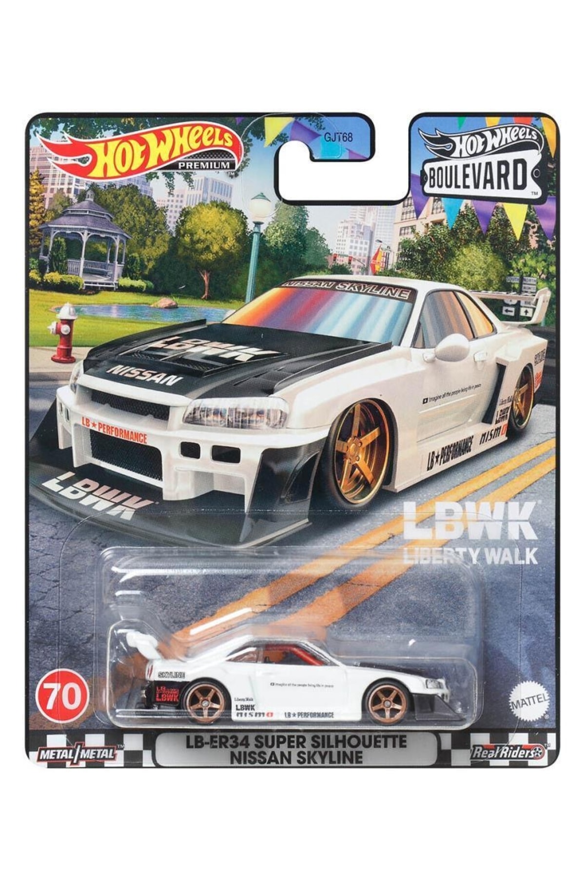 ماشین اسباب بازی وسایل نقلیه پریمیوم بلوار GJT68 HKF21 LB ER34 SPOY SKYAN SKYLINE هات ویلز اورجینال HOT WHEELS