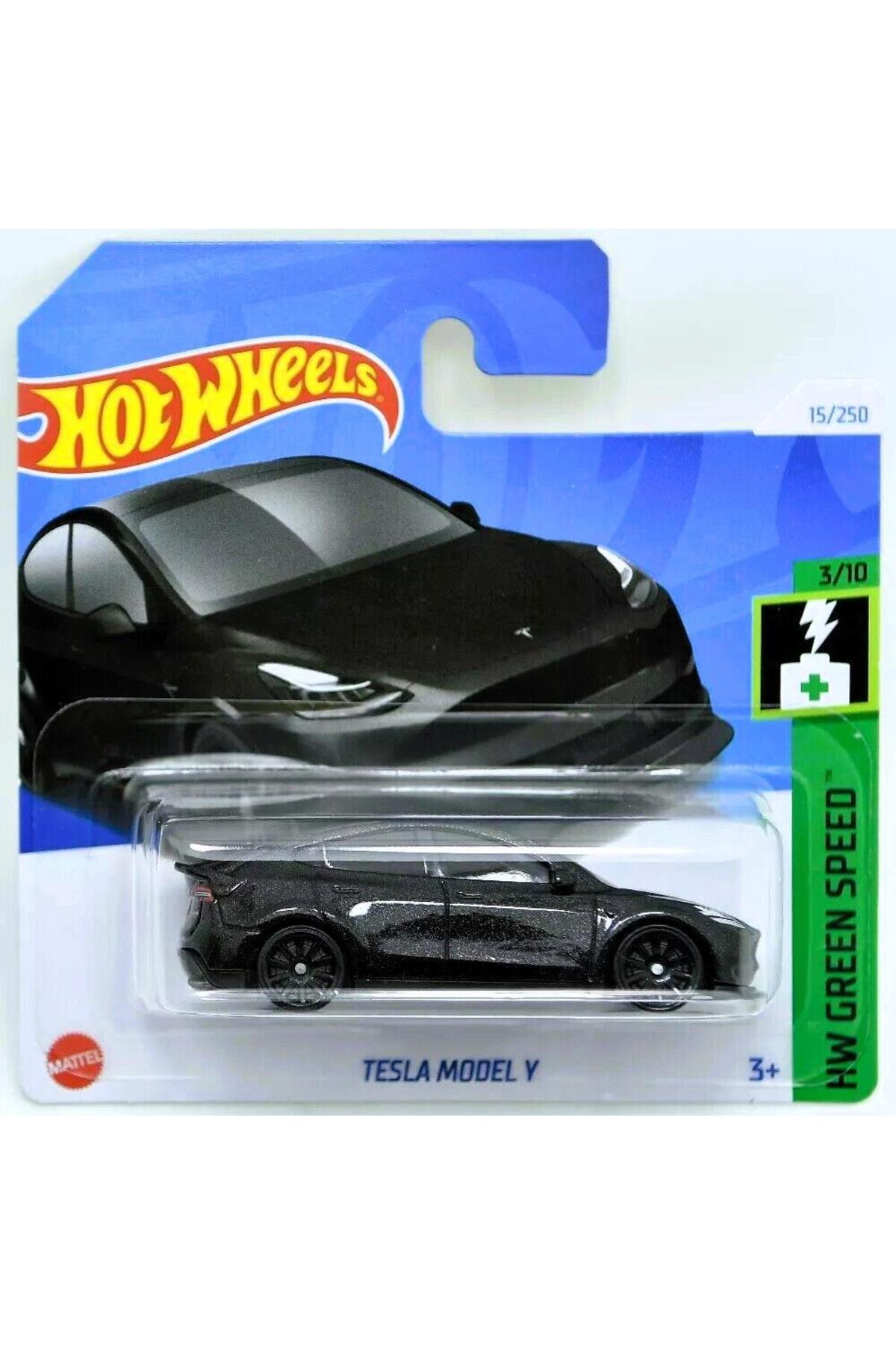 ماشین اسباب بازی اتومبیل های تک مدل TESLA Y HTC93 هات ویلز اورجینال HOT WHEELS