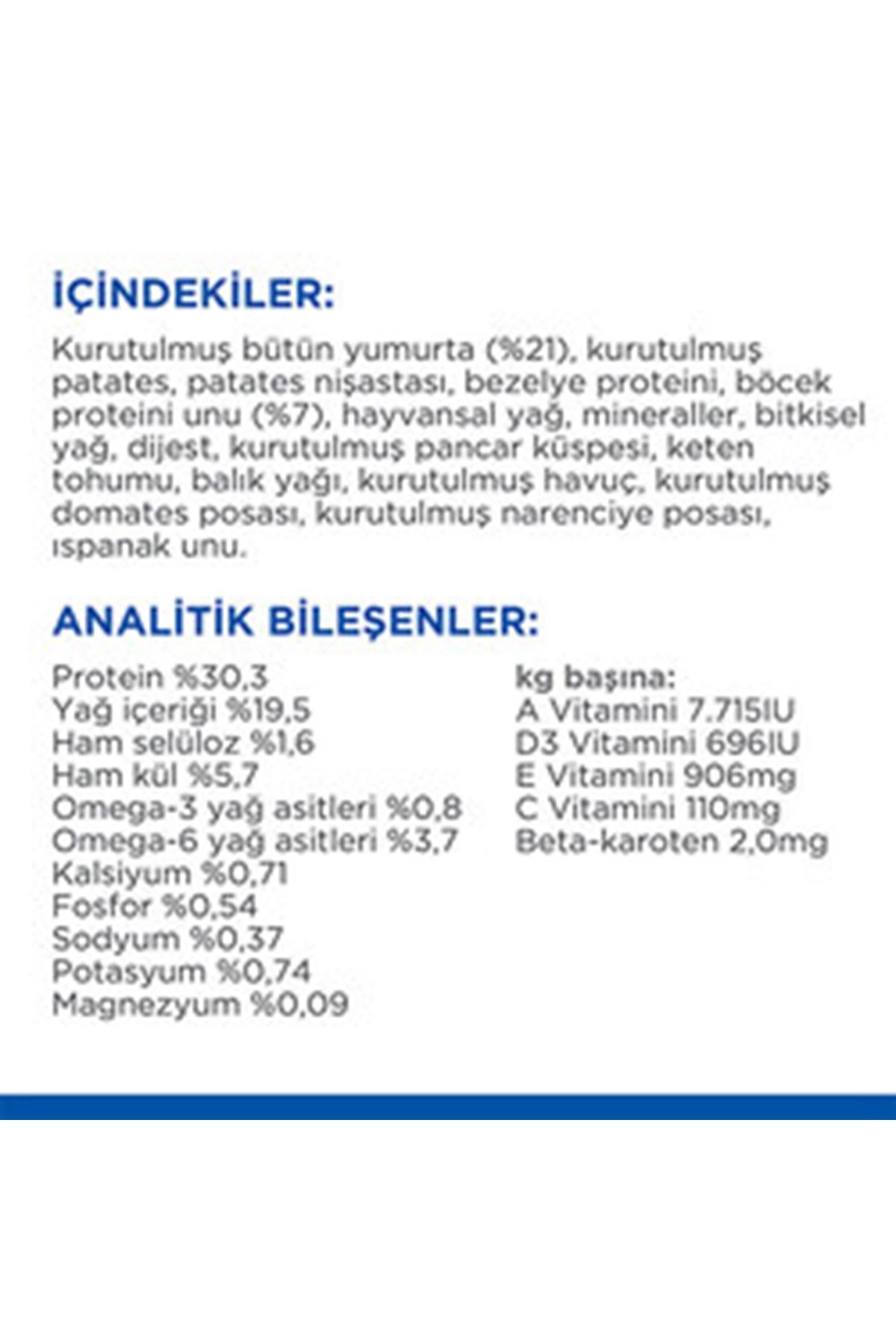 غذای خشک گربه هیلز Hill's Science Plan Hypoallergenic با تخم‌مرغ و حشرات، بدون غلات، ۱.۵ کیلوگرم