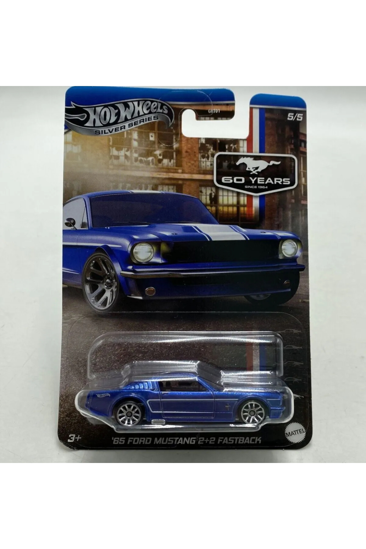 ماشین اسباب بازی ‘65 FORD MUSTANG 2+2 FASTBACK CHASE BASE هات ویلز اورجینال HOT WHEELS