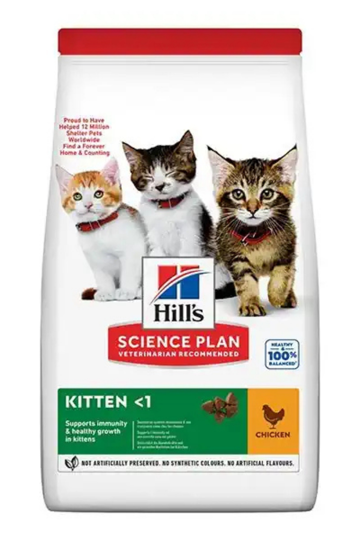 غذای خشک بچه‌گربه هیلز Hill's SCIENCE PLAN با طعم مرغ، ۷ کیلوگرم