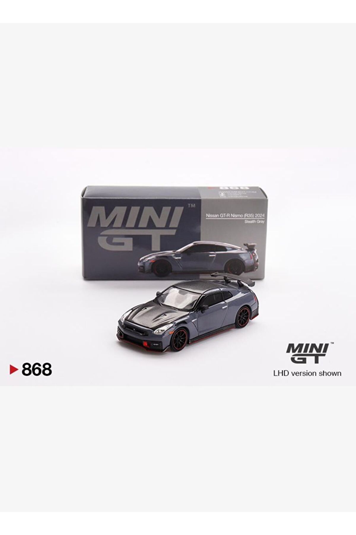 ماشین اسباب بازی NISSAN GT R NISMO 2024 STEALTH GREY 868 mini gt