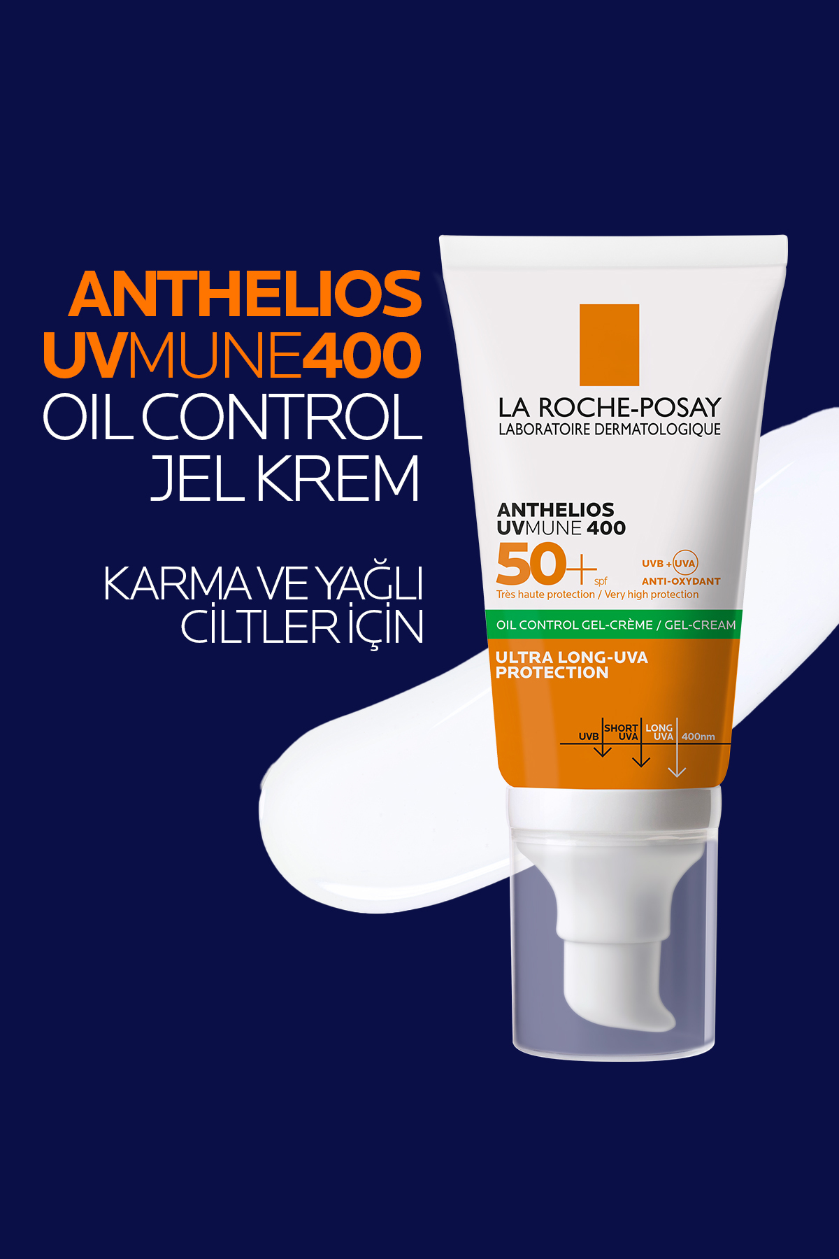 ست کرم ضد آفتاب مراقبت از پوست برای روغنی: کنترل روغن آنتلیوس SPF50+ و آب حرارتی X2 La Roche Posay
