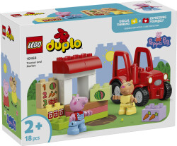 مجموعه ساختنی لگو LEGO دوپلو DUPLO پپا پیگ، تراکتور و بازار مدل 10468، ۱۸ قطعه، حداقل سن ۲ سال