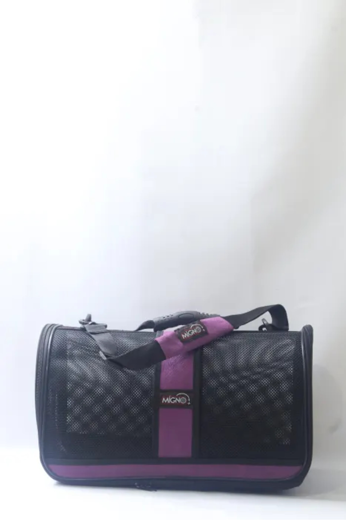 کیف حمل توری گربه و سگ مدل Safir FLYBAG، بنفش، میگنو Migno، کد SFR005