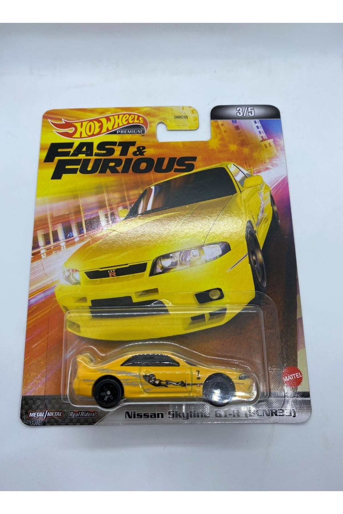 ماشین اسباب بازی ممتاز نیسان SKYLINE GT R BCNR33 سریع و خشمگین از ترکیه HOT WHEELS