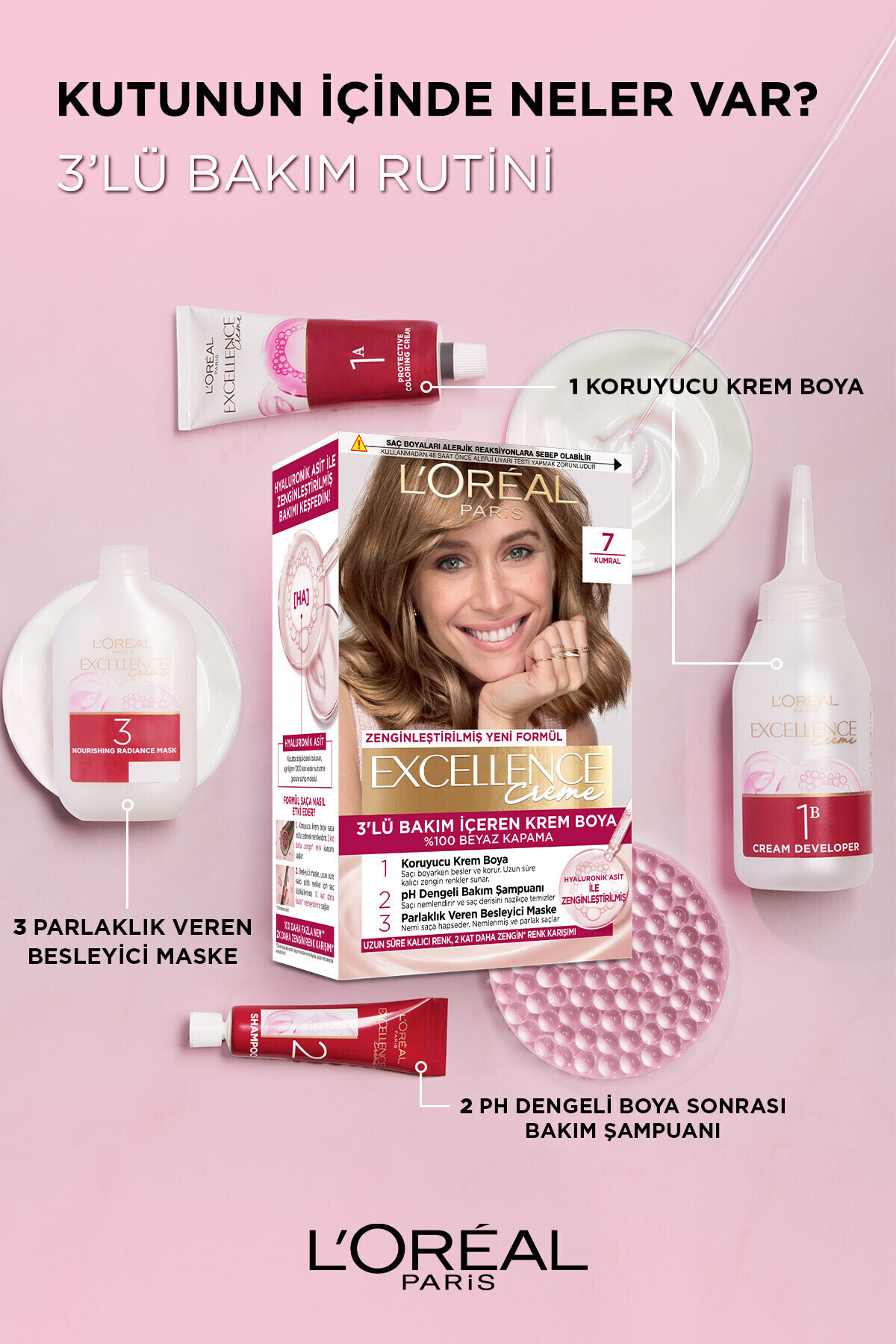 رنگ موی 4.54 کودی قرمز قهوه‌ای برای خانم‌ها لورآل پاریس L'Oreal Paris