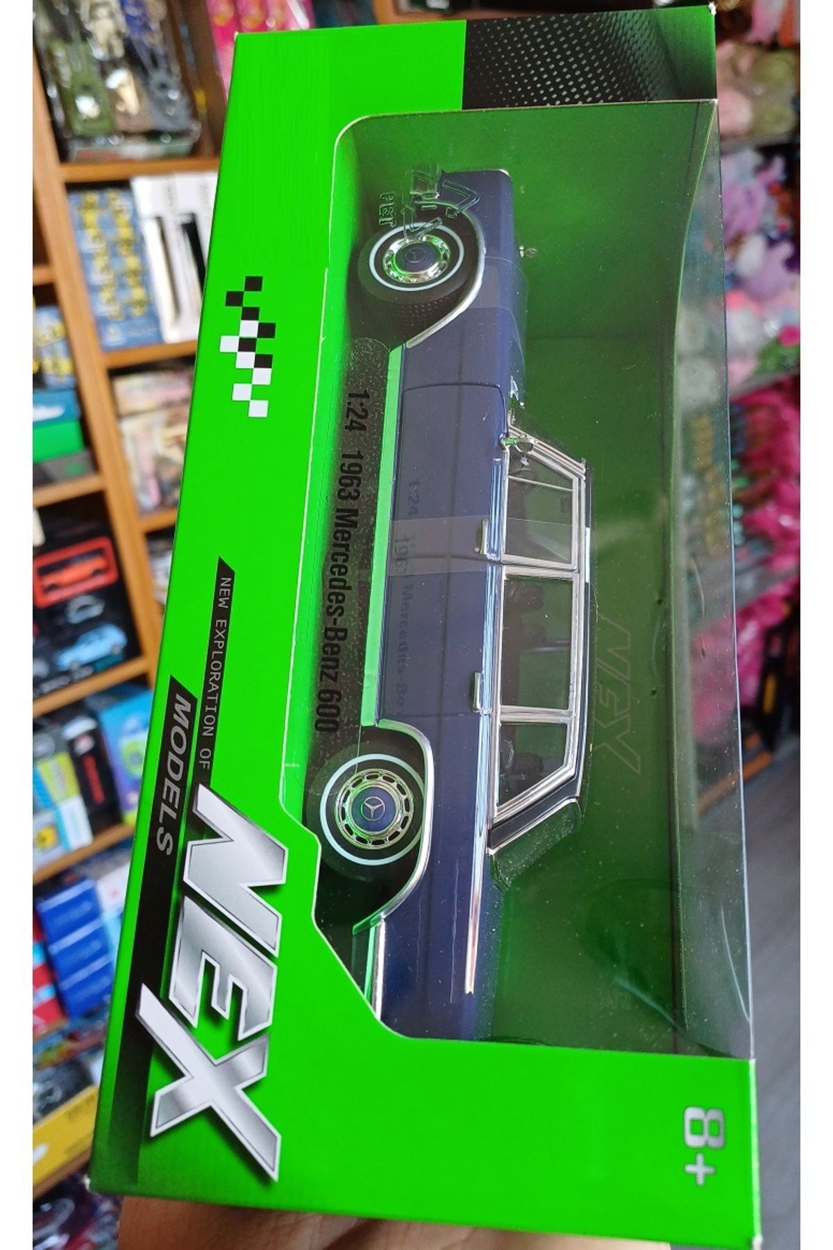 مدل خودرو MERCEDES BENZ 600 METAL CLASSIC EXECUTIVE CAR 1963 MODEL 1:24 DIECAST COLLECTION 18X8CM از ترکیه OYUNCAKSAHİLİ