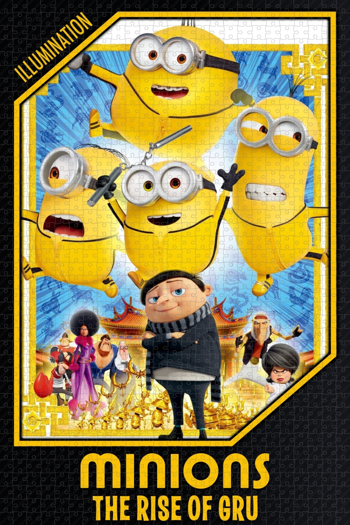 پازل پوستر فیلم 1000 PIECE JIGSAW PUZZLE MINIONS MINIONS: THE RISE OF GRU 2022 Jeronkarji