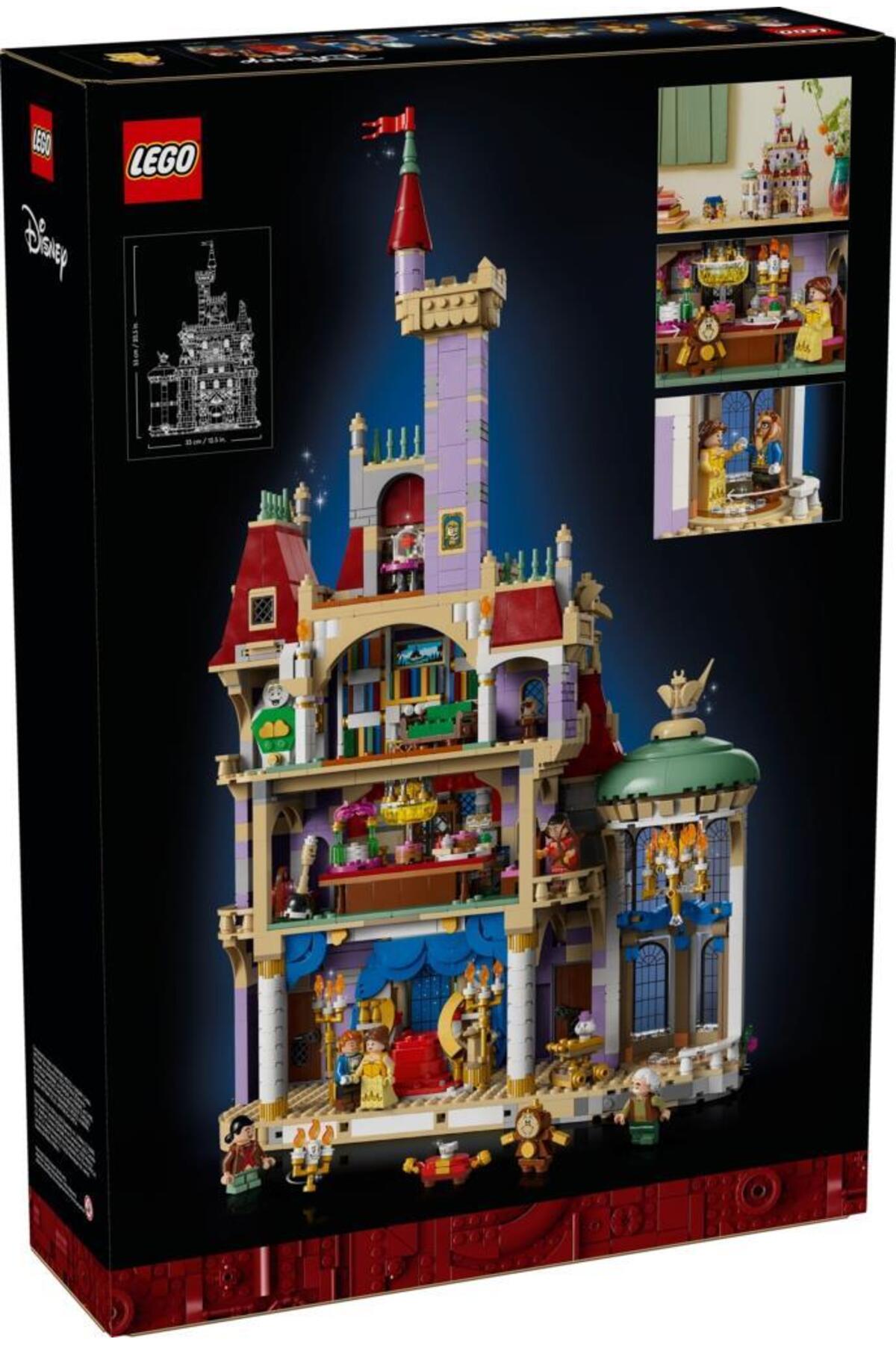 لگو و اسباب بازی های ساخت محور DISNEY PRINCESS 43263 BEAUTY AND THE BEAST CASTLE 2916 قطعه اورجینال LEGO