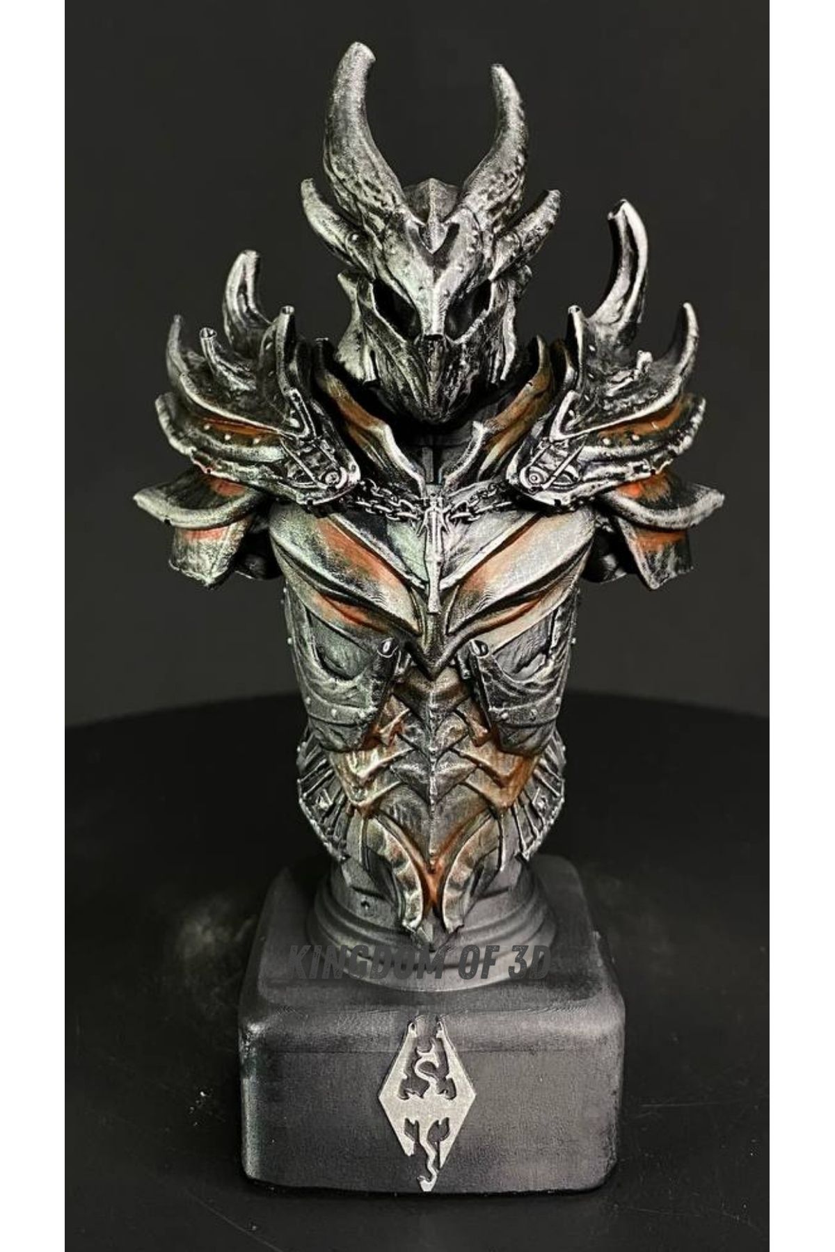 فیگور SKYRIM BUST DAEDRIC ARMOR ELDER SCROLLS اصل Kingdom of 3D