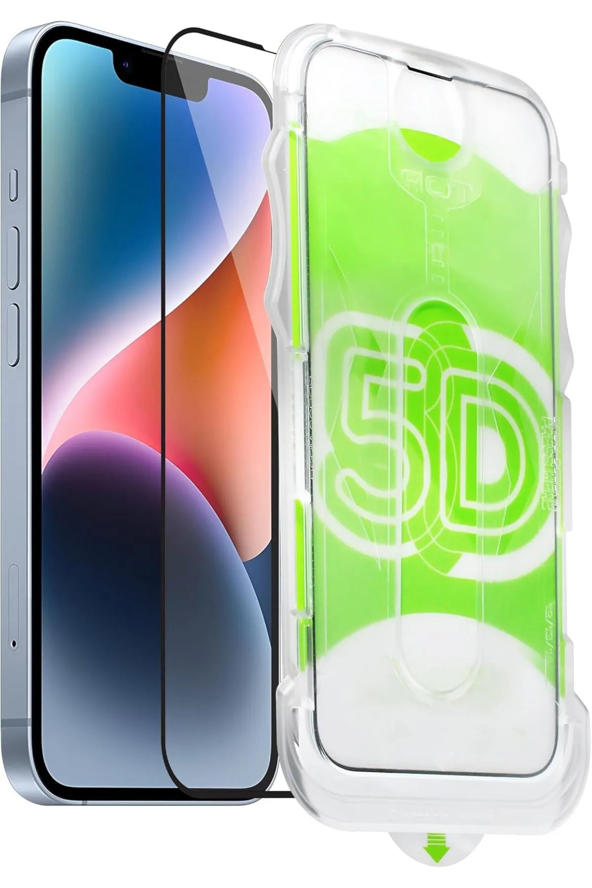 محافظ صفحه نمایش شیشه ای کاملاً پوشاننده APPLE IPHONE 11 PRO MAX با ابزار و قاب کاربردی آسان فیبکس Fibaks