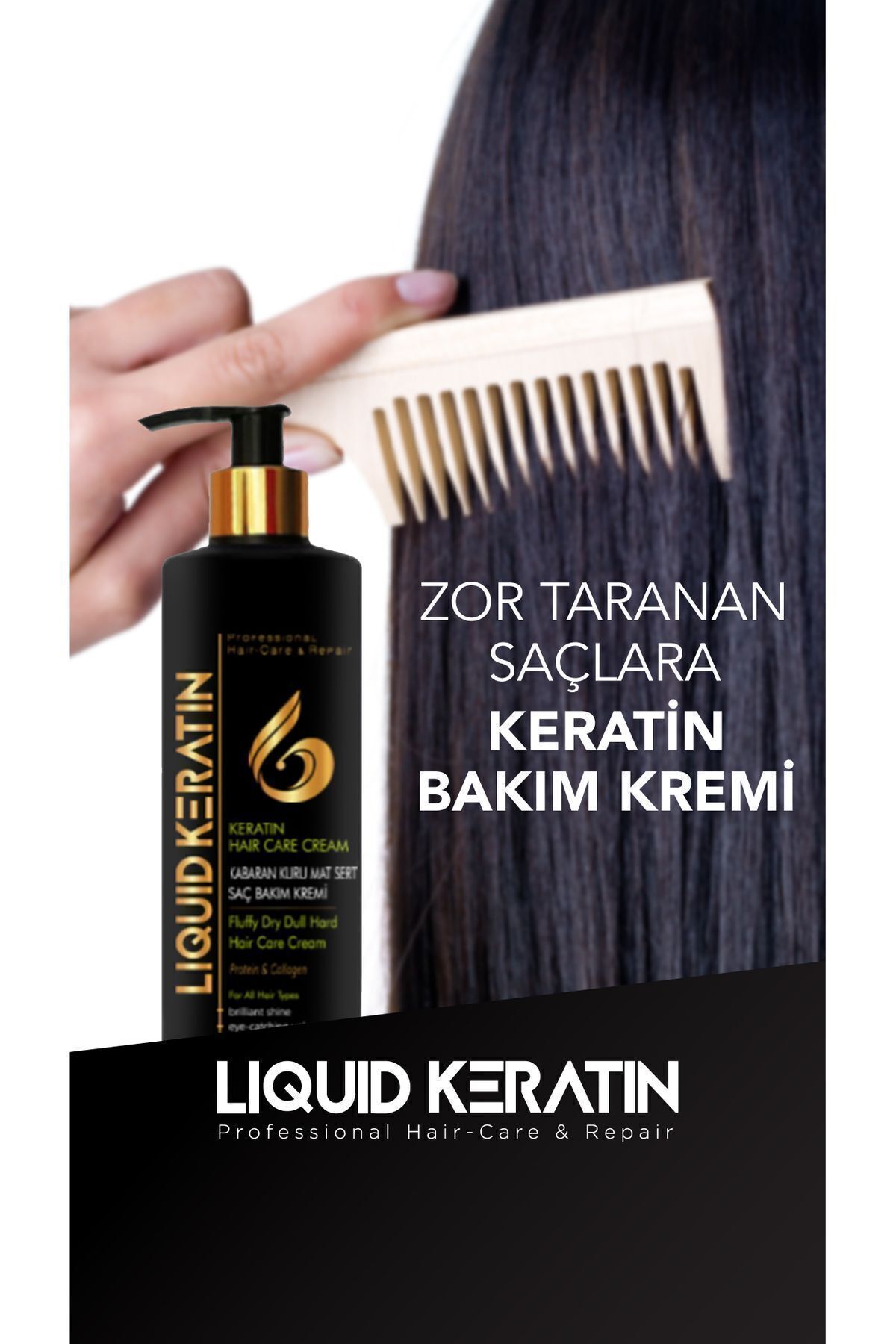 نرم‌کننده مو مخصوص موهای وز و خشک با کراتین مایع 125 میلی‌لیتر Liquid Keratin