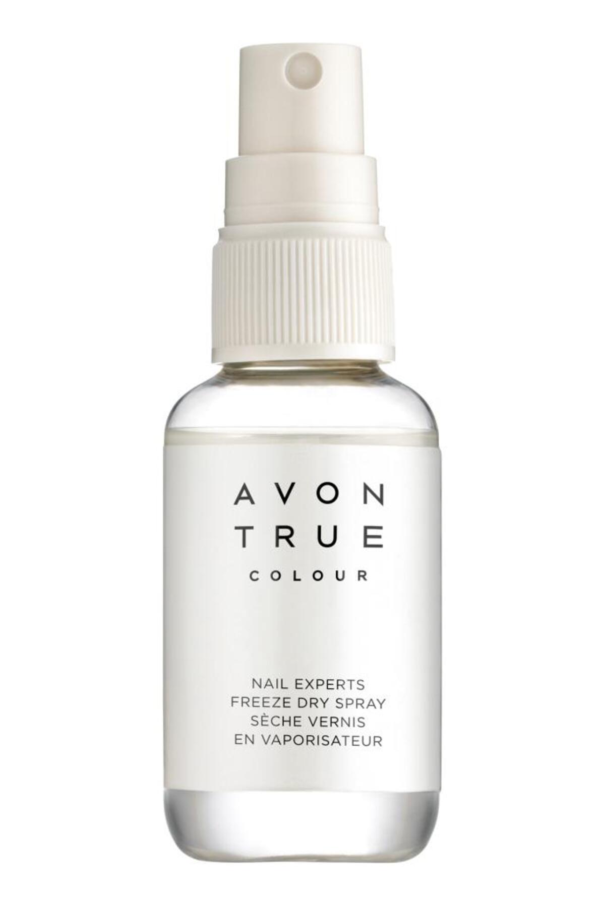 اسپری خشک‌کننده لاک ناخن True Colour حجم 50 میلی‌لیتر رنگ سفید آون Avon