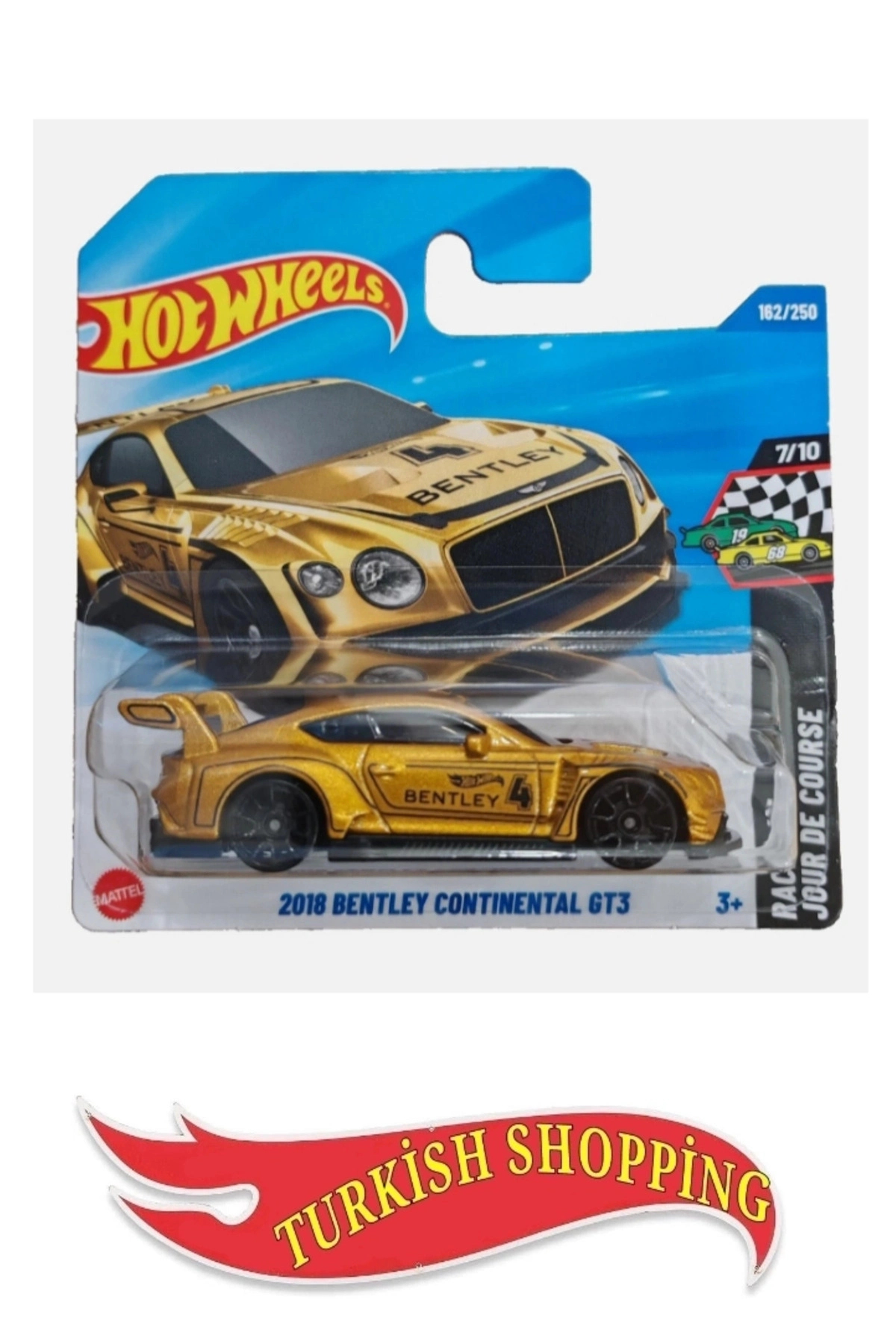 ماشین اسباب بازی 1 64 SCALE 2025 CASE 2018 BENTLEY CONTINENTAL GT3 از ترکیه HOT WHEELS