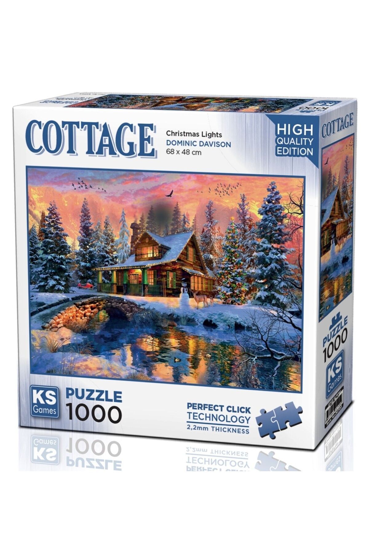 پازل 1000 قطعه چراغ کریسمس اورجینال Ks Games