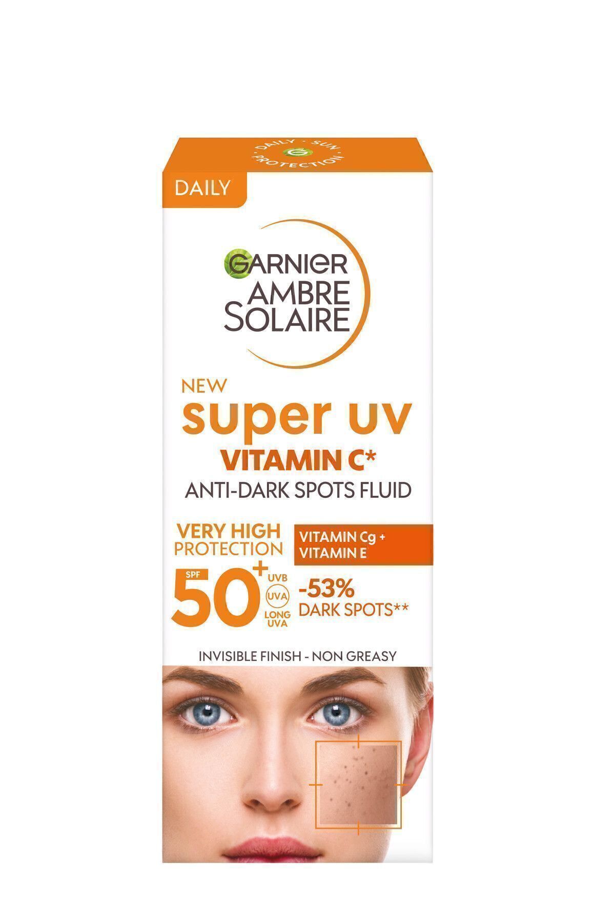 Garnier کرم ضد آفتاب چگال سوپر UV ویتامین C آمبر سولر SPF50+ 40 میلی لیتر