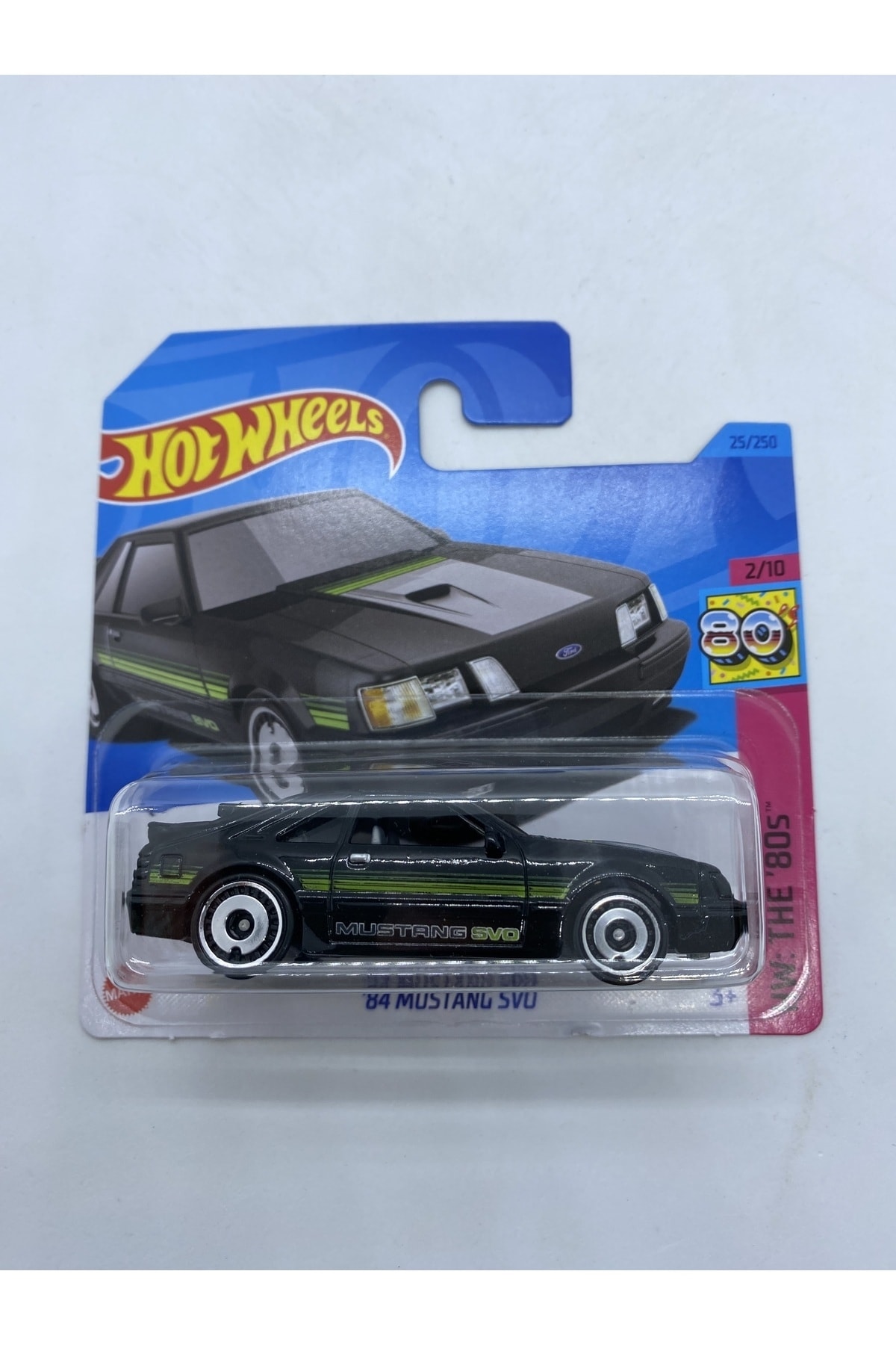 ماشین اسباب بازی 84 MUSTANG SVO سیاه هات ویلز اورجینال HOT WHEELS