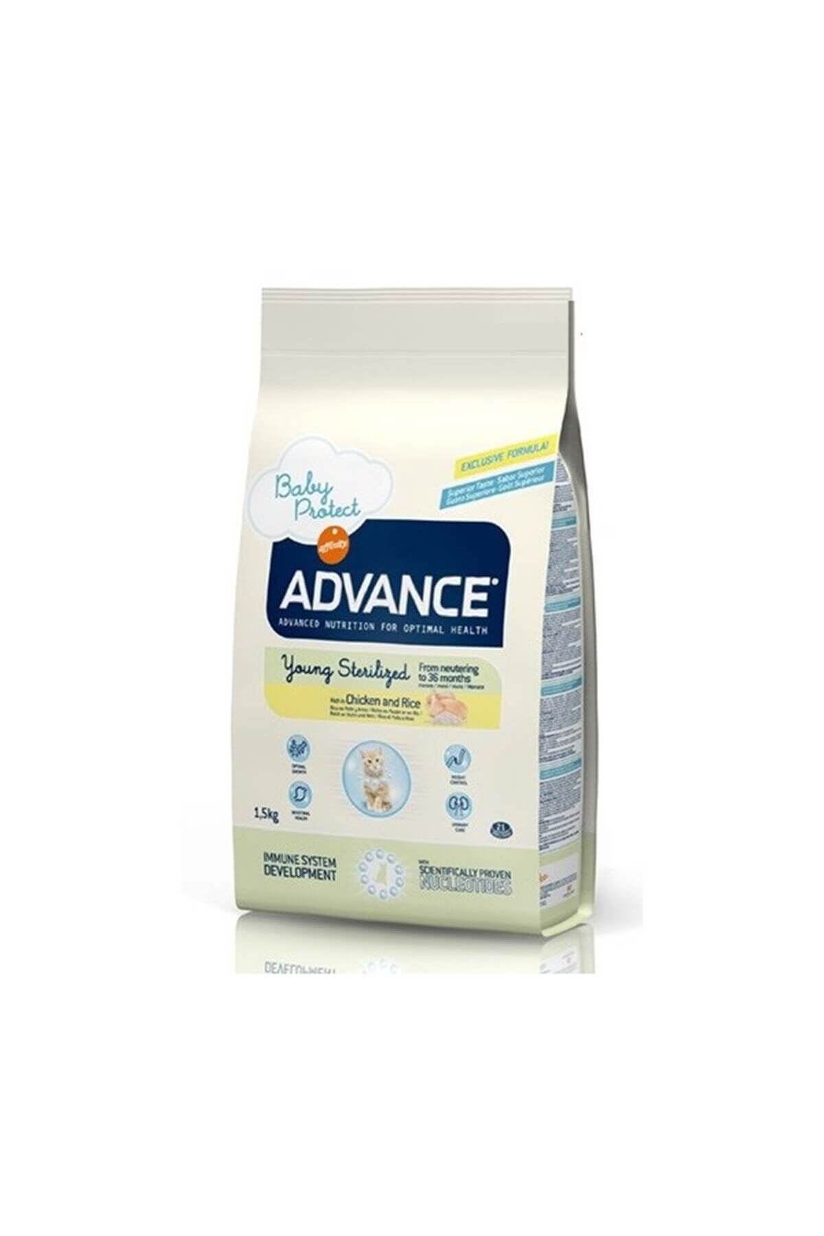 غذای خشک بچه‌گربه عقیم‌شده با طعم مرغ ادونس Advance، ۱٫۵ کیلوگرم 1,5 Kg