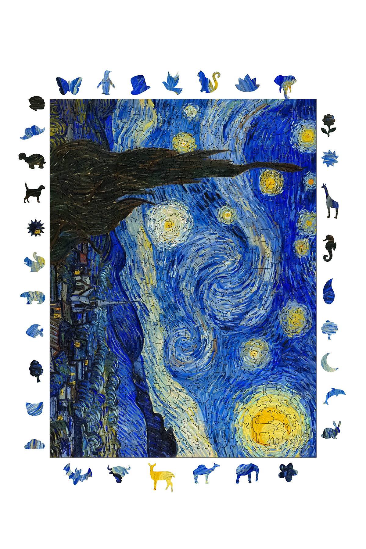 پازل چوبی شب پرستاره ون گوگ 450 قطعه 29X39 سانتی متر WePuzzleUp