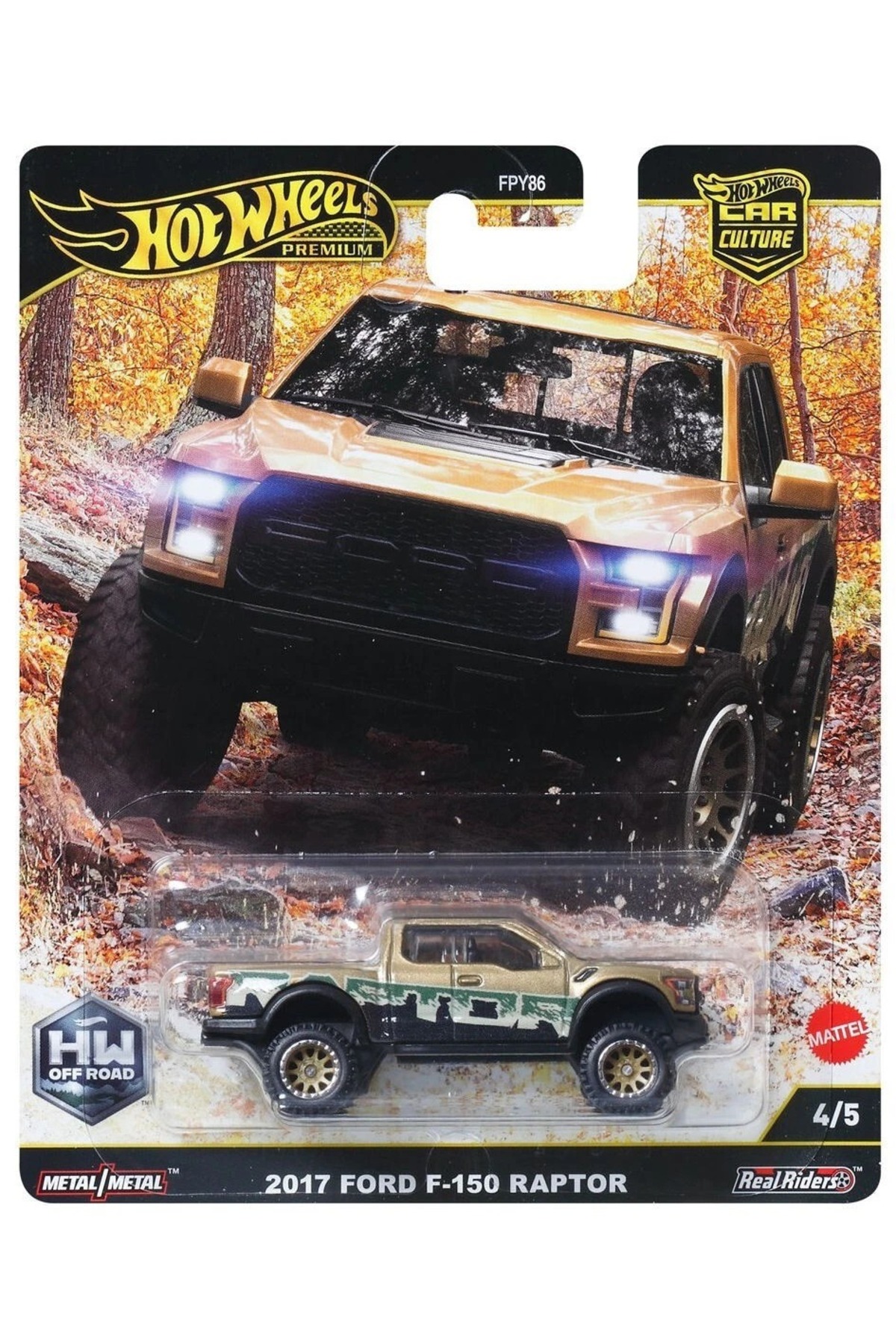 ماشین اسباب بازی PREMIUM HW OFF ROAD 5 SET TOYOTA LAND ROVER FORD SUBARU سری فرهنگ اتومبیل هات ویلز اورجینال HOT WHEELS