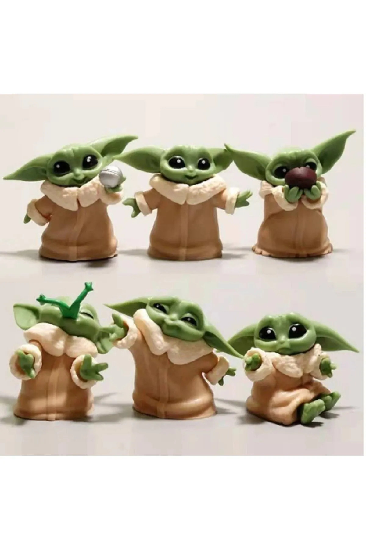 اسباب بازی های فیگور دیگر مجموعه 6 تکه K YODA MOVABLE TOYS انیمه 5 سانتی متری جنگ ستارگان KAWAI TINY DECOR Jetcom