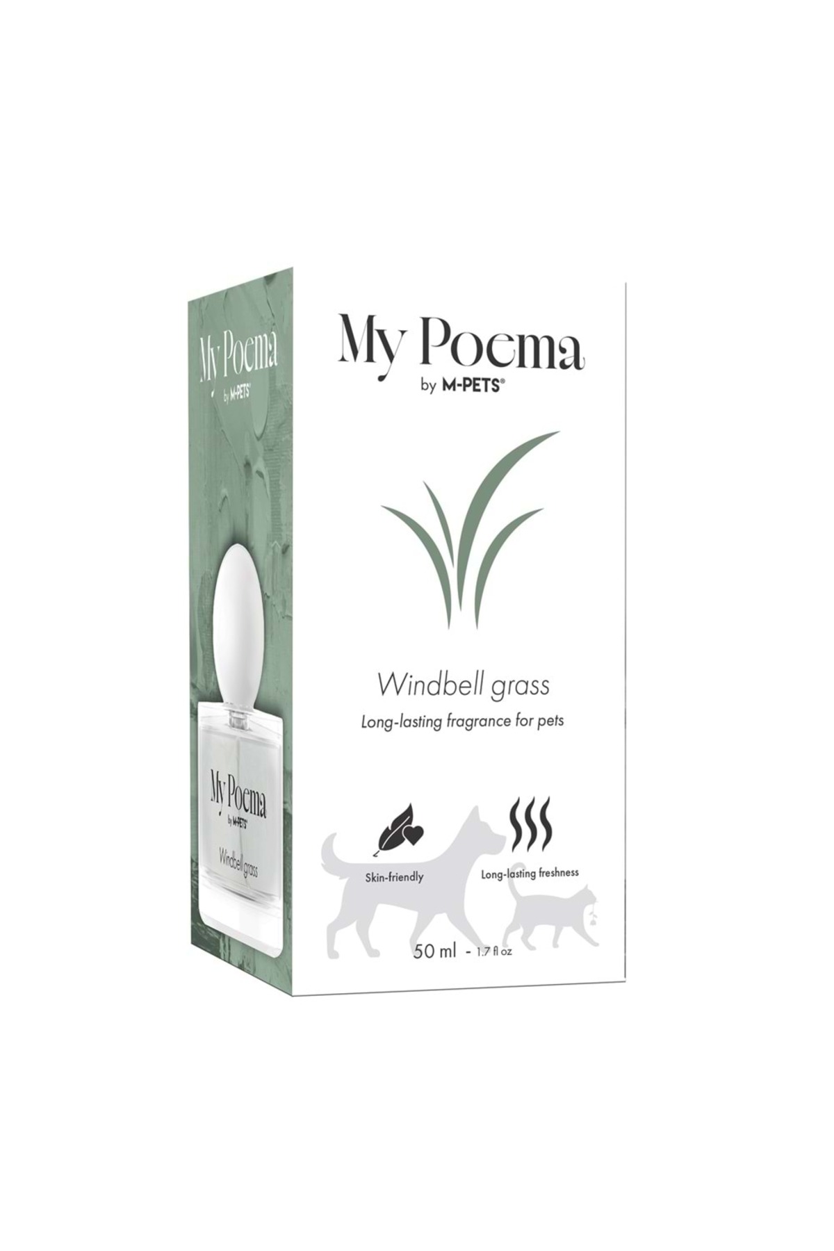 عطر گربه و سگ ام‌پتس M-PETS مدل MY POEMA WINDBELL GRASS، ۵۰ میلی‌لیتر
