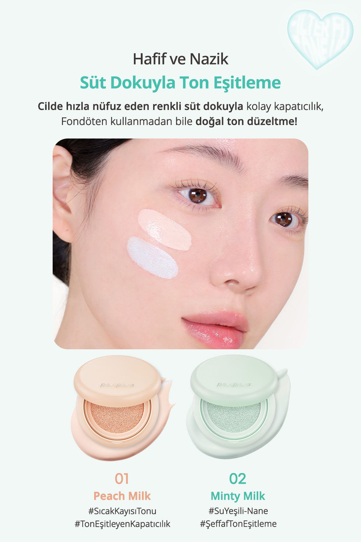 پرایمر آرایش صورت با کنترل چربی و محافظت در برابر آفتاب رنگ سبز PERIPERA