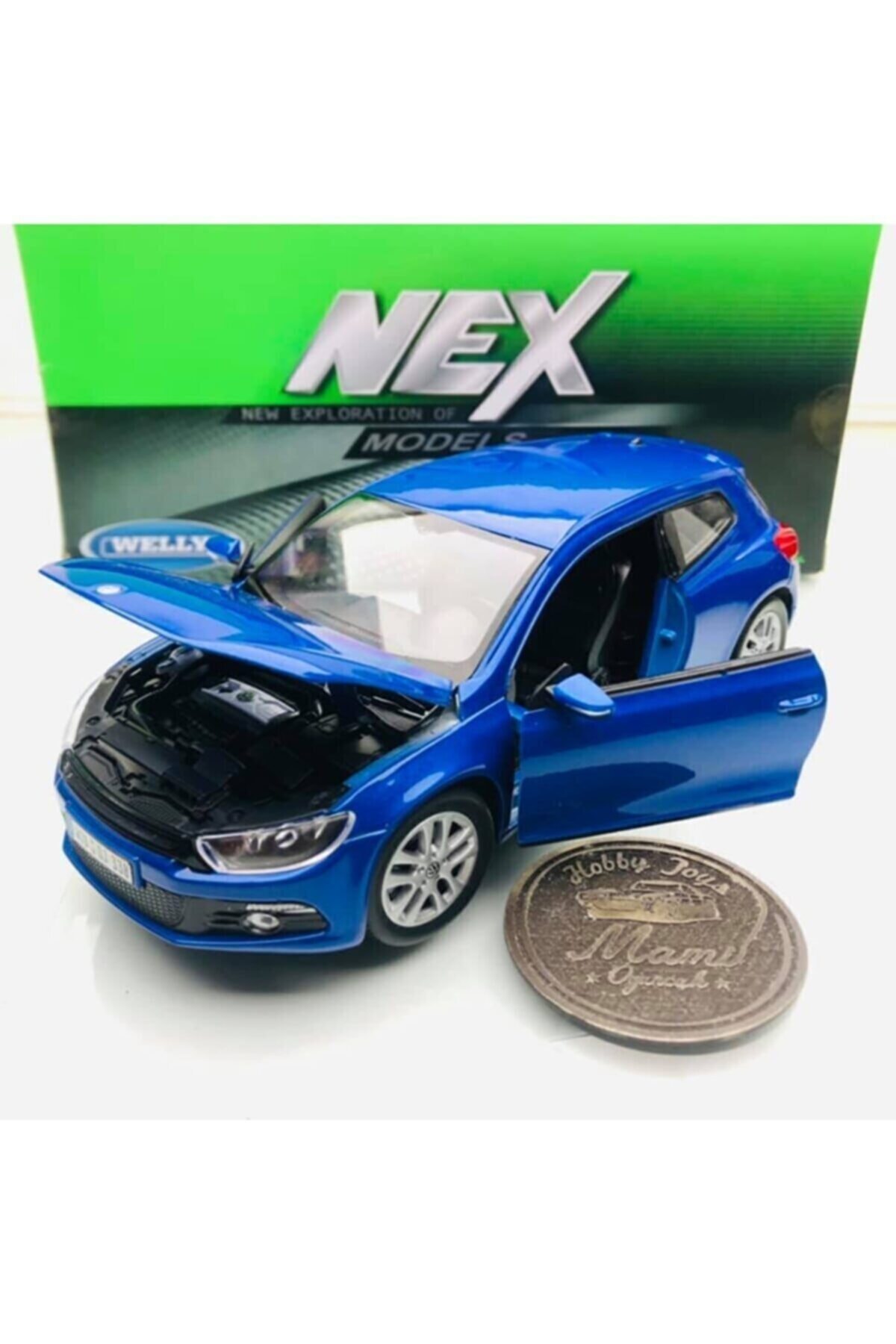 مدل خودرو VOLKSWAGEN SCIROCCO 1 24 CAR BLUE اورجینال WELLY