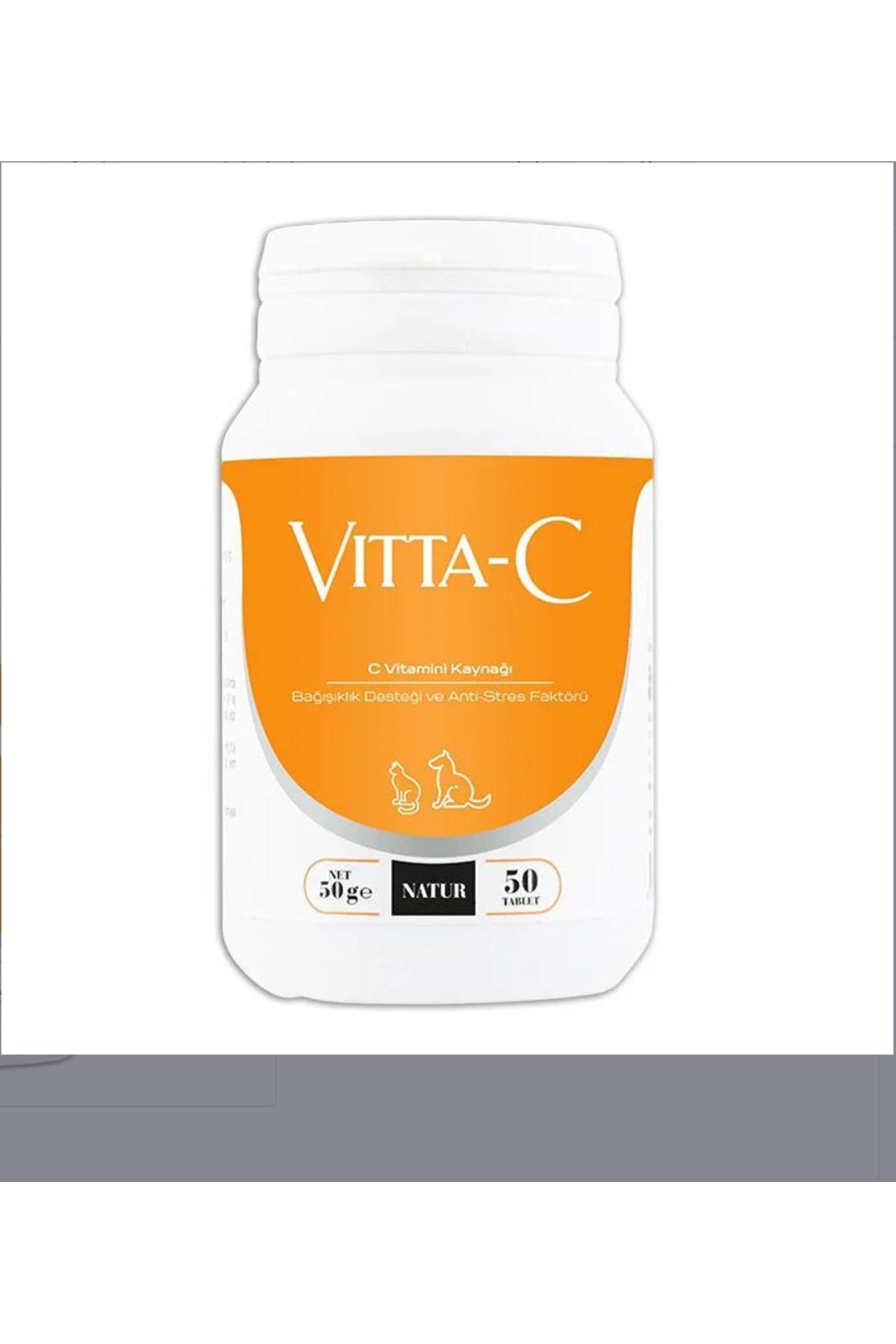 مکمل ویتامین گربه ناتور Natür Natur Vitta-C، ۵۰ گرم