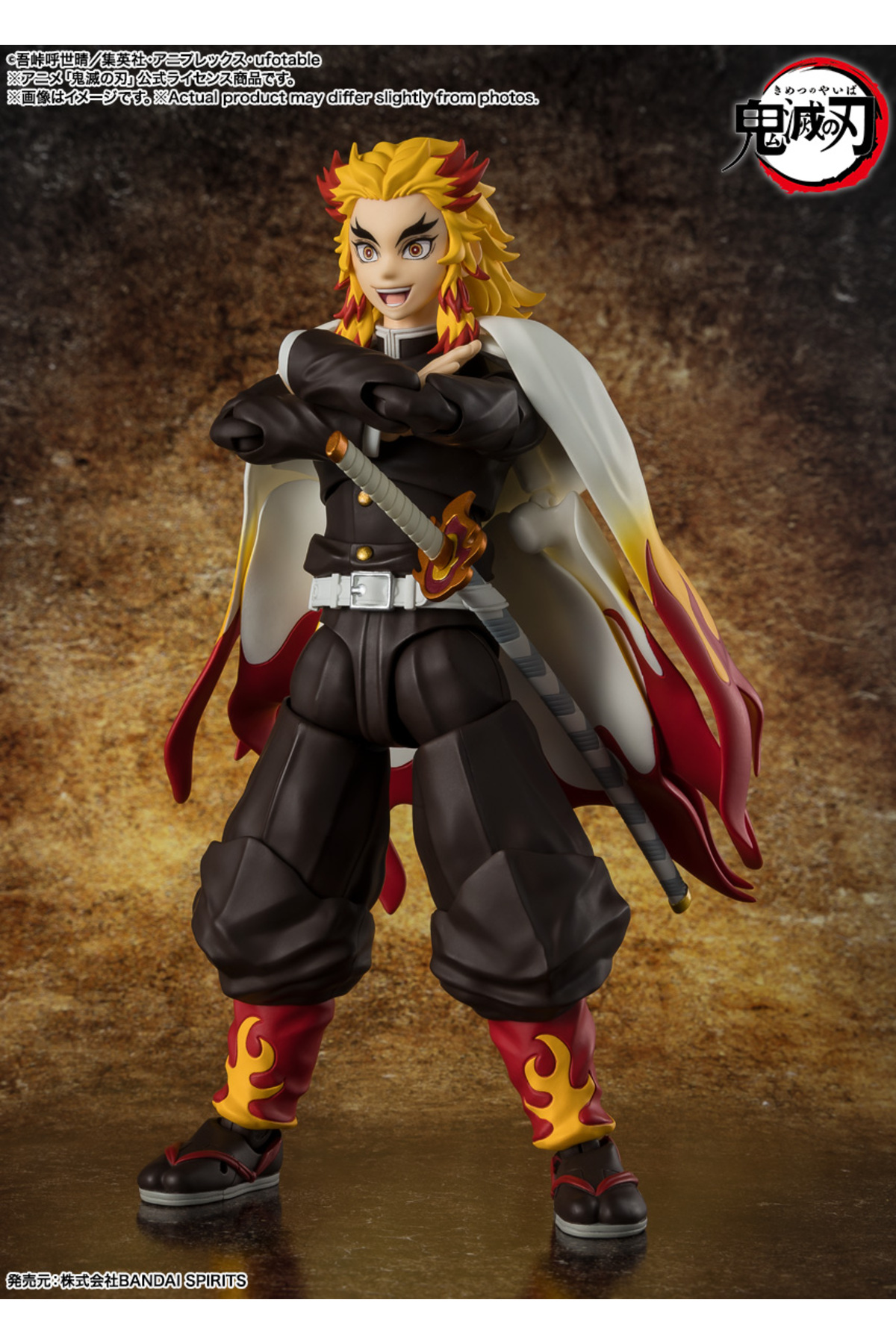 فیگور TAMASHII NATIONS DEMON SLAYER S.H.FIGUARTS KYOJURO RENGOKU ACTION FIGURE انیمه SHF از ترکیه BANDAI