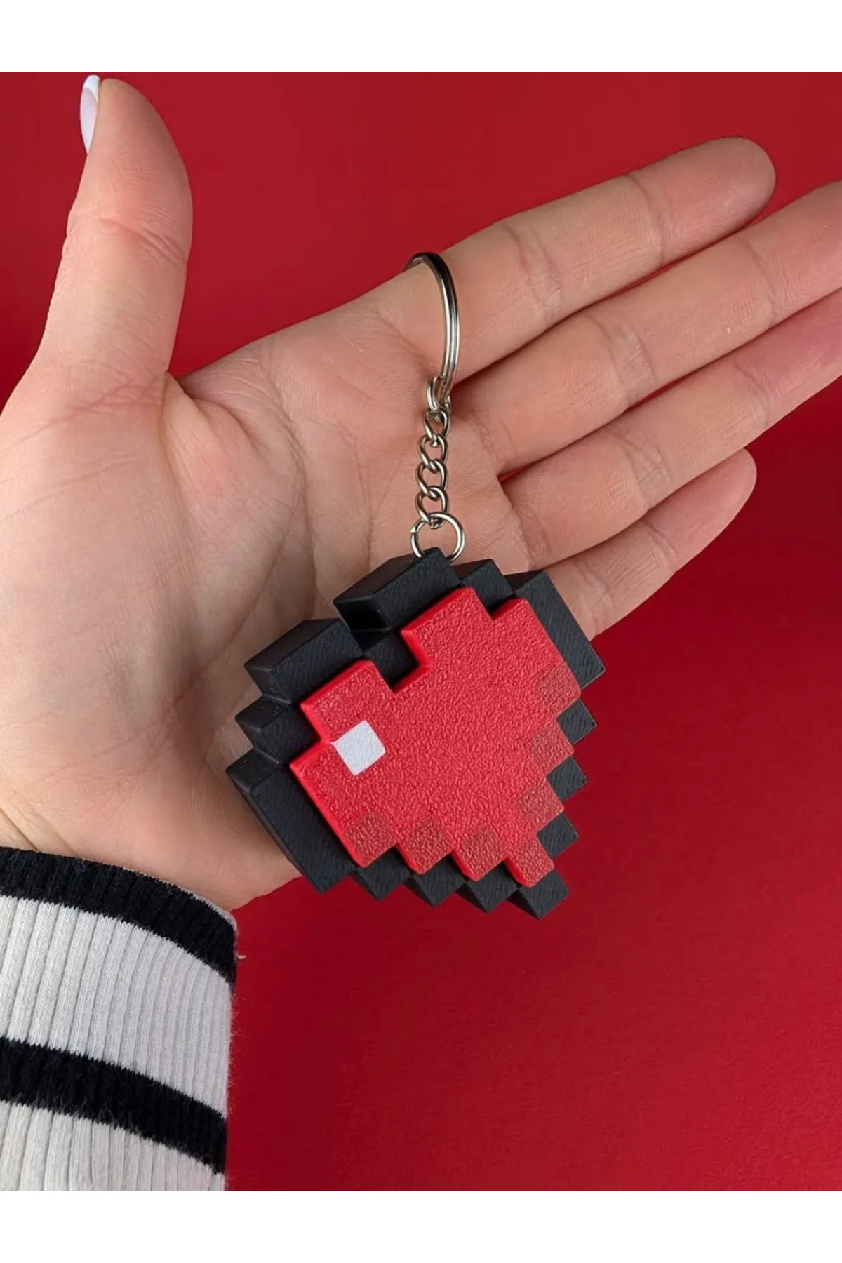 دسته MINECRAFT HEART CLICKER – لوازم جانبی طراحی بلاک پیکسل با صدا Flexilab Creative