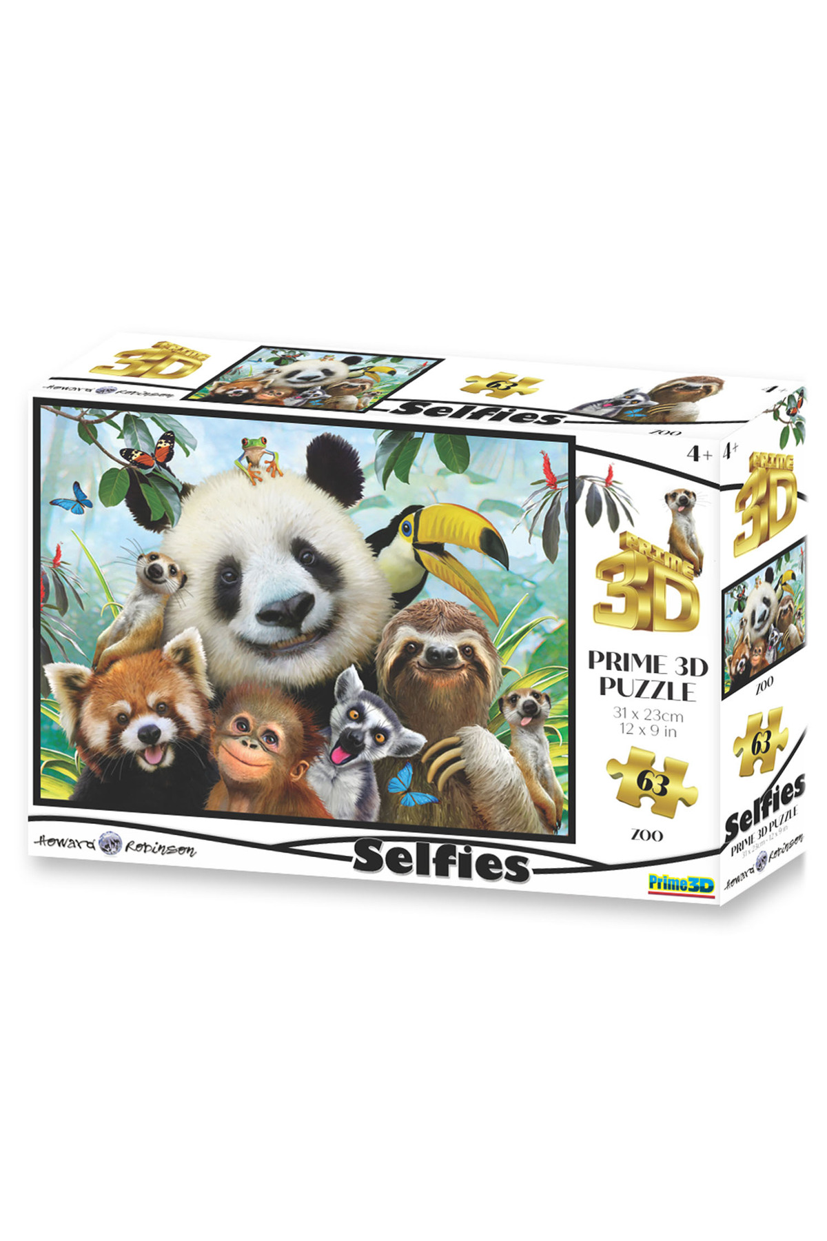 پازل ZOO SELFIE 63 PIECE PUZZLE 10541 از ترکیه Prime 3D