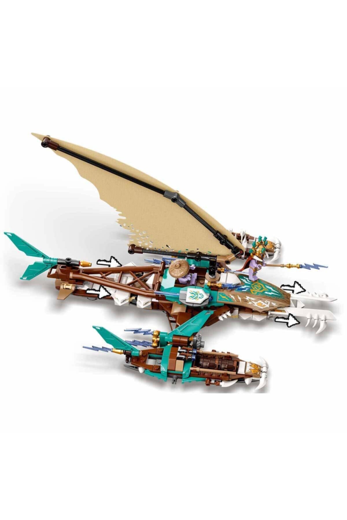 لگو و اسباب بازی های ساخت محور NINJAGO CATAMARAN SEA BATTLE 71748 از ترکیه LEGO