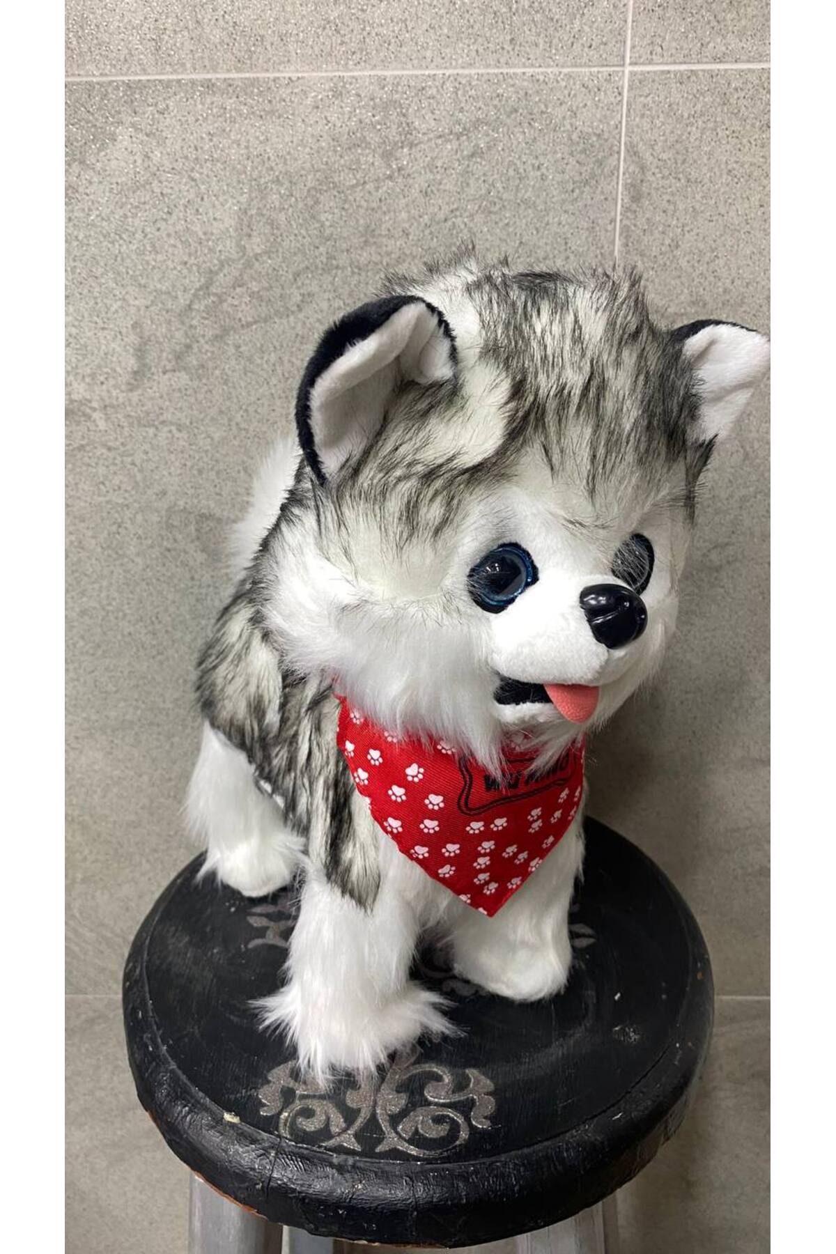 اسباب بازی های پشمی سگ مخملی با باتری موسیقی راه رفتن پارس کردن لیسیدن دم و تکان دادن سر ضبط صدا Magicway
