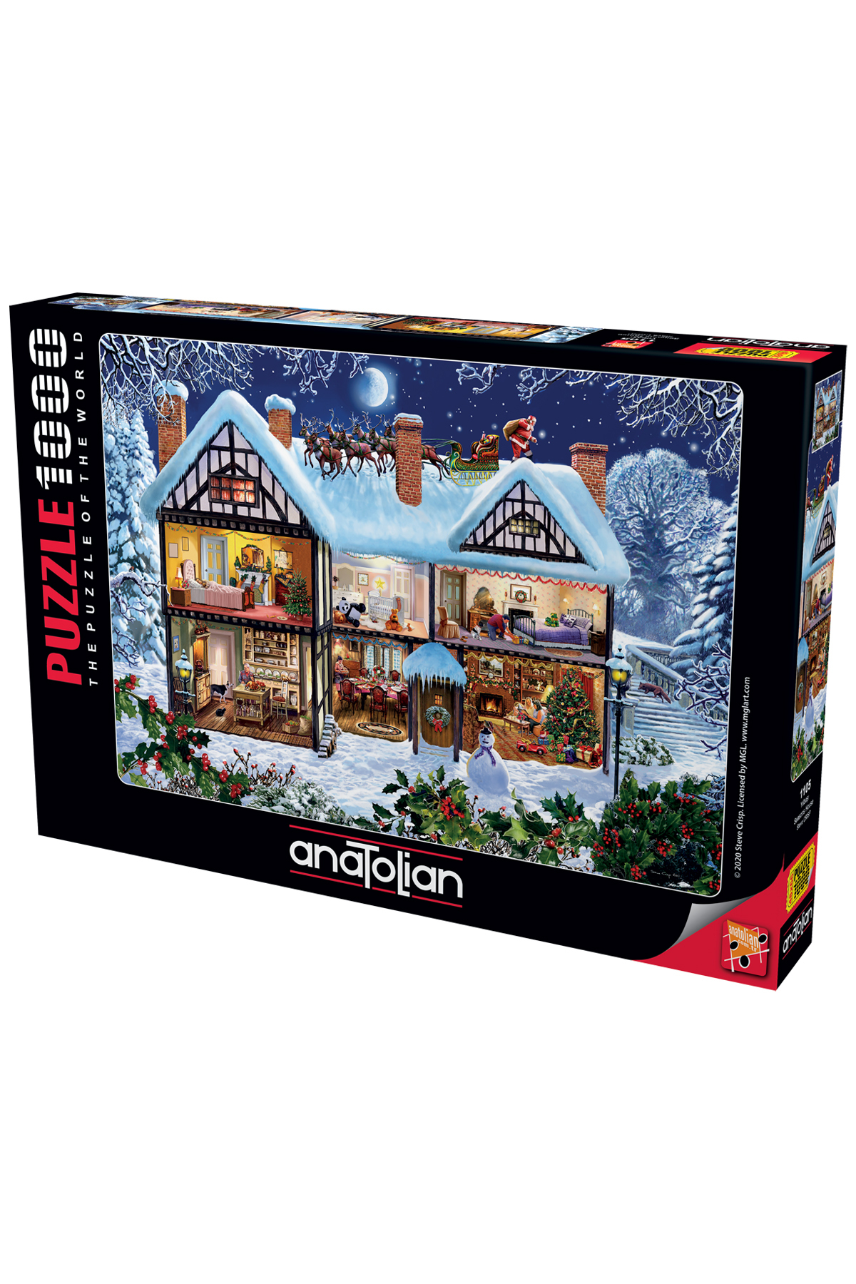 پازل اره منبت کاری مویی 1000 تکه کریسمس 1105 Anatolian Puzzle