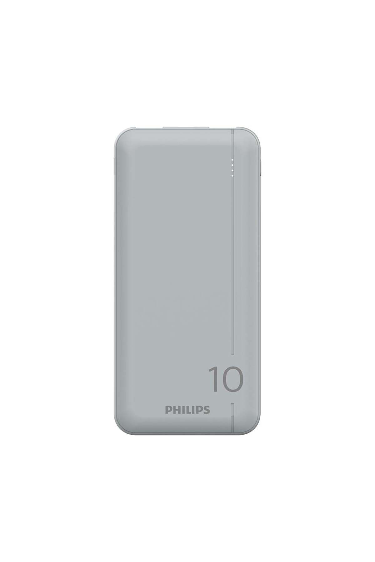 پاوربانک DLP1812PV 00 10000 میلی آمپر ساعتی 2XUSB A + خروجی USB C PD نقره ای اورجینال Philips