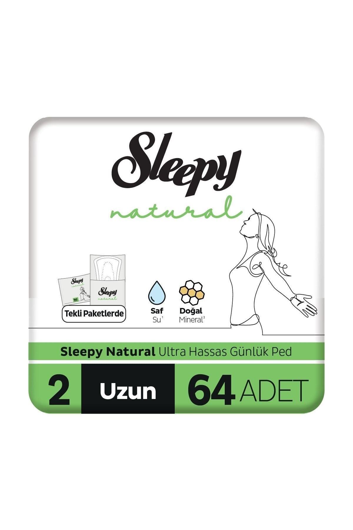 نوار بهداشتی روزانه طبیعی 64 عددی مناسب بانوان اسلیپی Sleepy