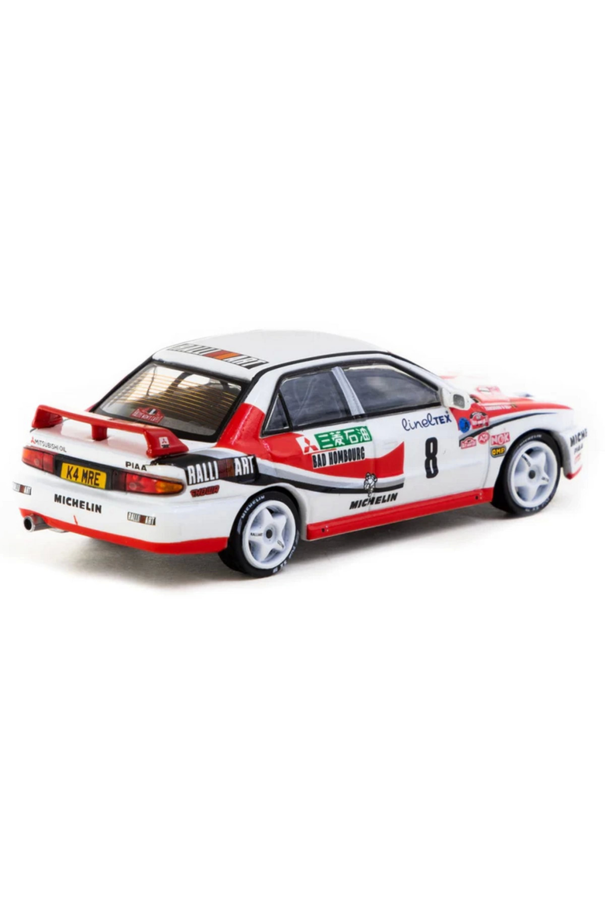 مدل خودرو TARMAC WORKS 1 64 MITSUBISHI LANCER EVOLUTION RALLYE MONTE CARLO 1993 8 اورجینال NW NessiWorld