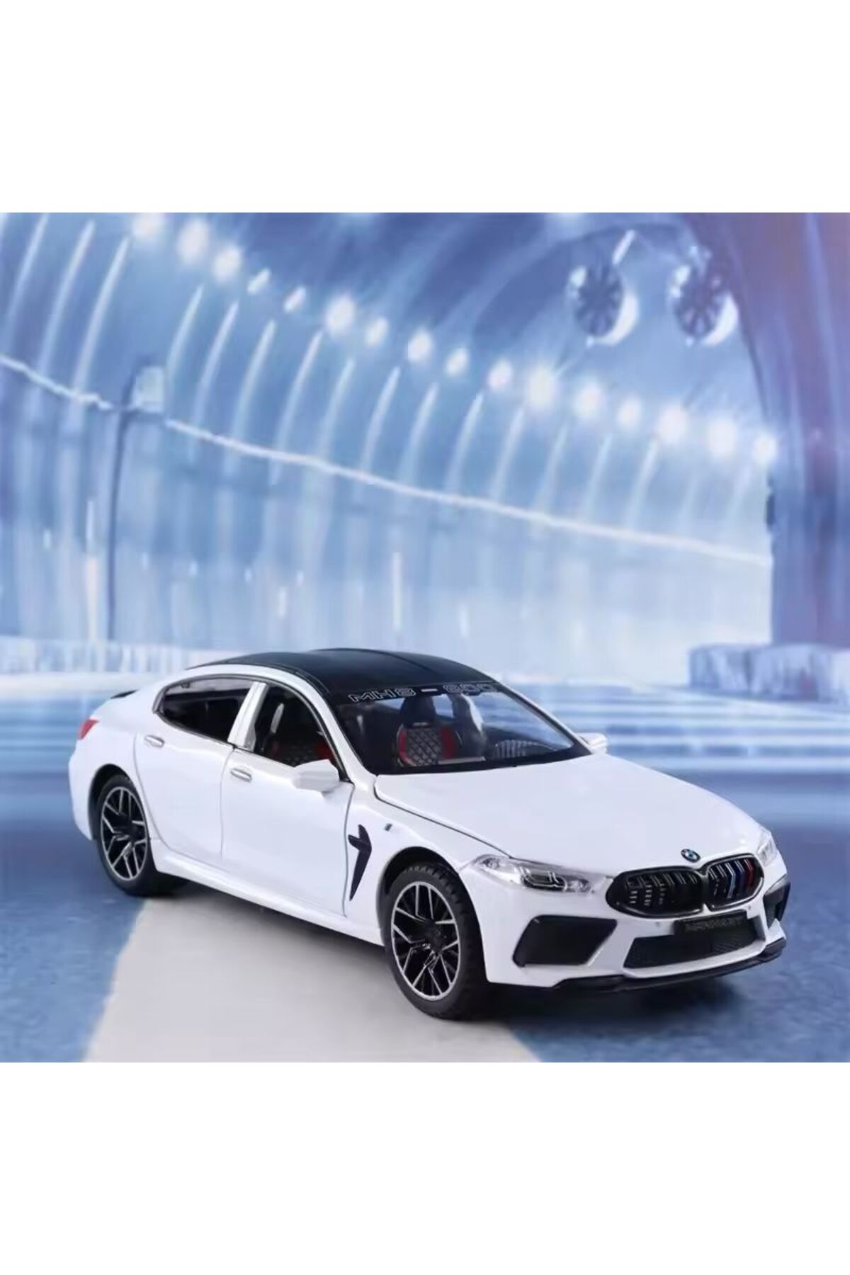 مدل خودرو BMW M8 DIECAST METAL 1.24 SCALE CAR DOOR TRUNK HOOD OPENS سفید CARS ورزشی اورجینال scntoys