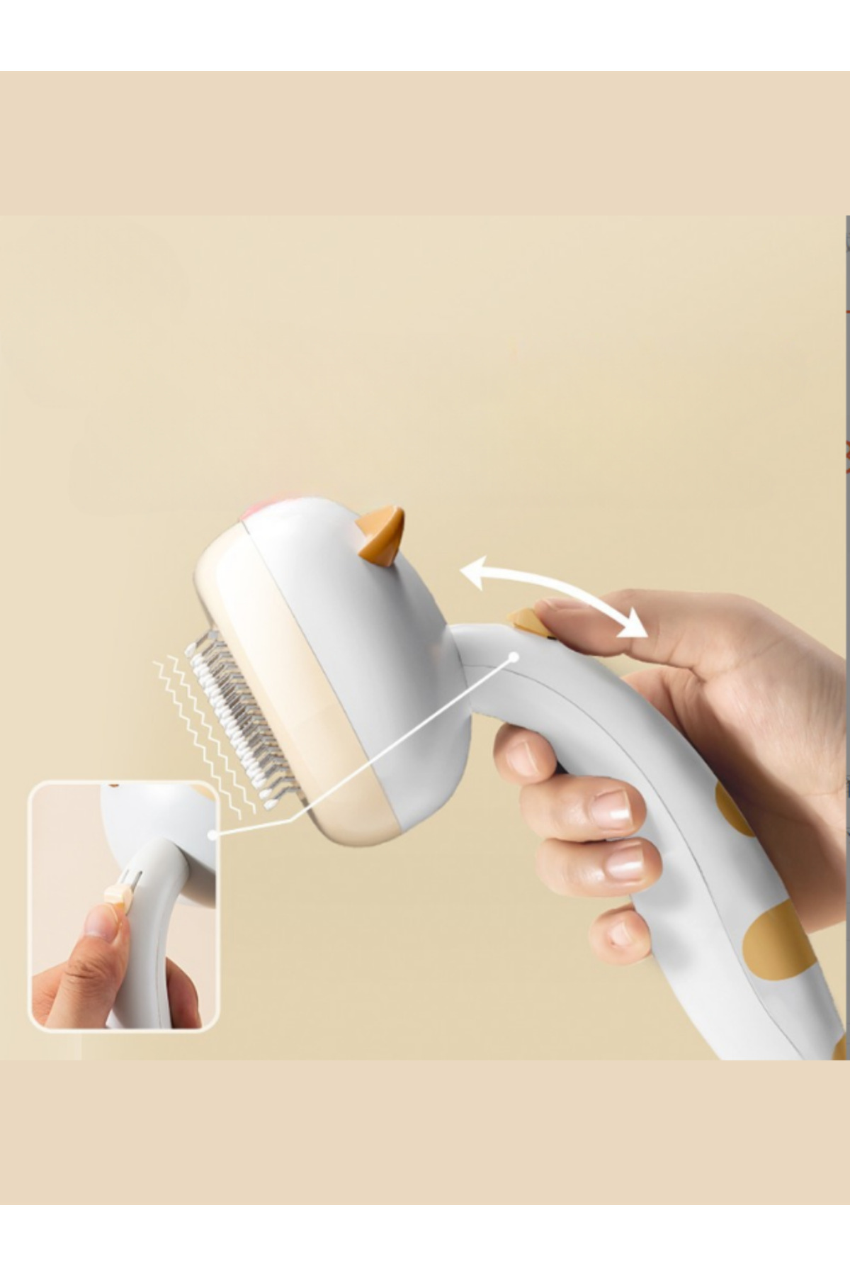 شانه گربه و سگ رایکو RAIKOU، جمع‌کننده موی گربه، مدل 98516584