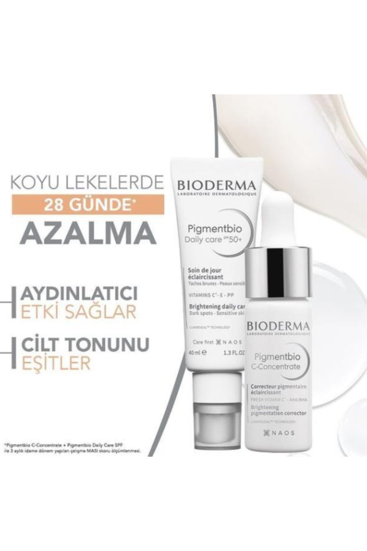 Bioderma مراقبت روزانه پیگمنت بایو SPF50 40 میلی لیتر + غلظت C پیگمنت بایو 15 میلی لیتر