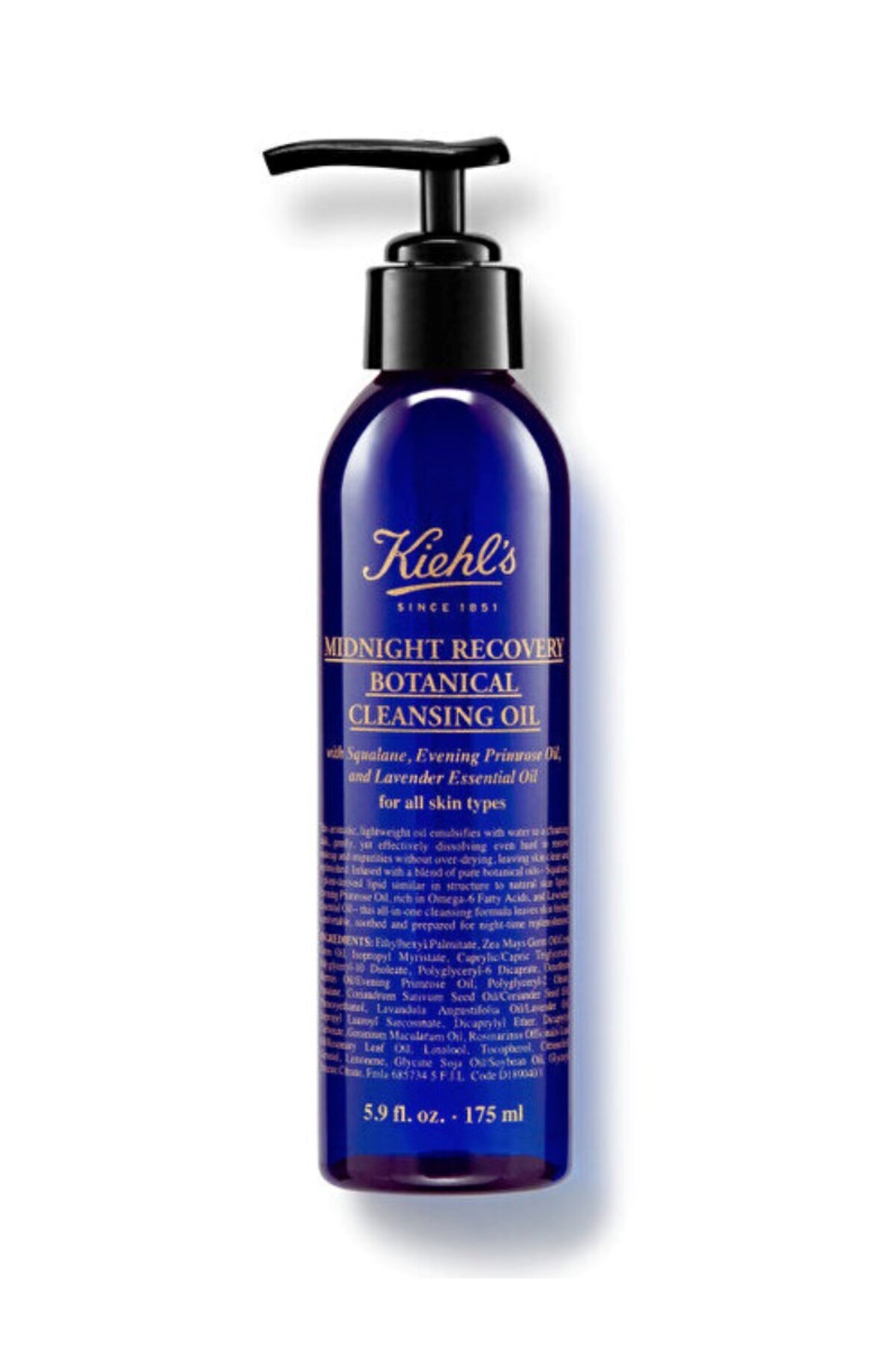 Kiehl's روغن تمیز کننده گیاهی شبانه بازیافت روغن تمیز کننده پوست تازه کننده 175 میلی لیتر