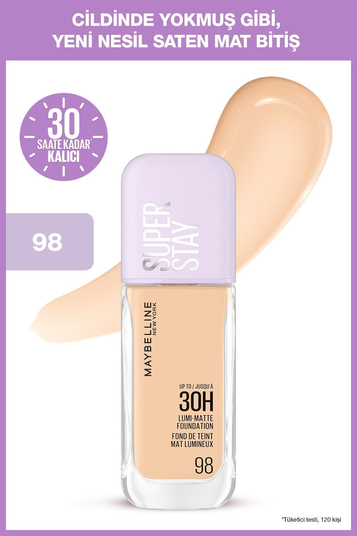 پایه مات SUPER STAY LUMI 98 میبلین Maybelline New York