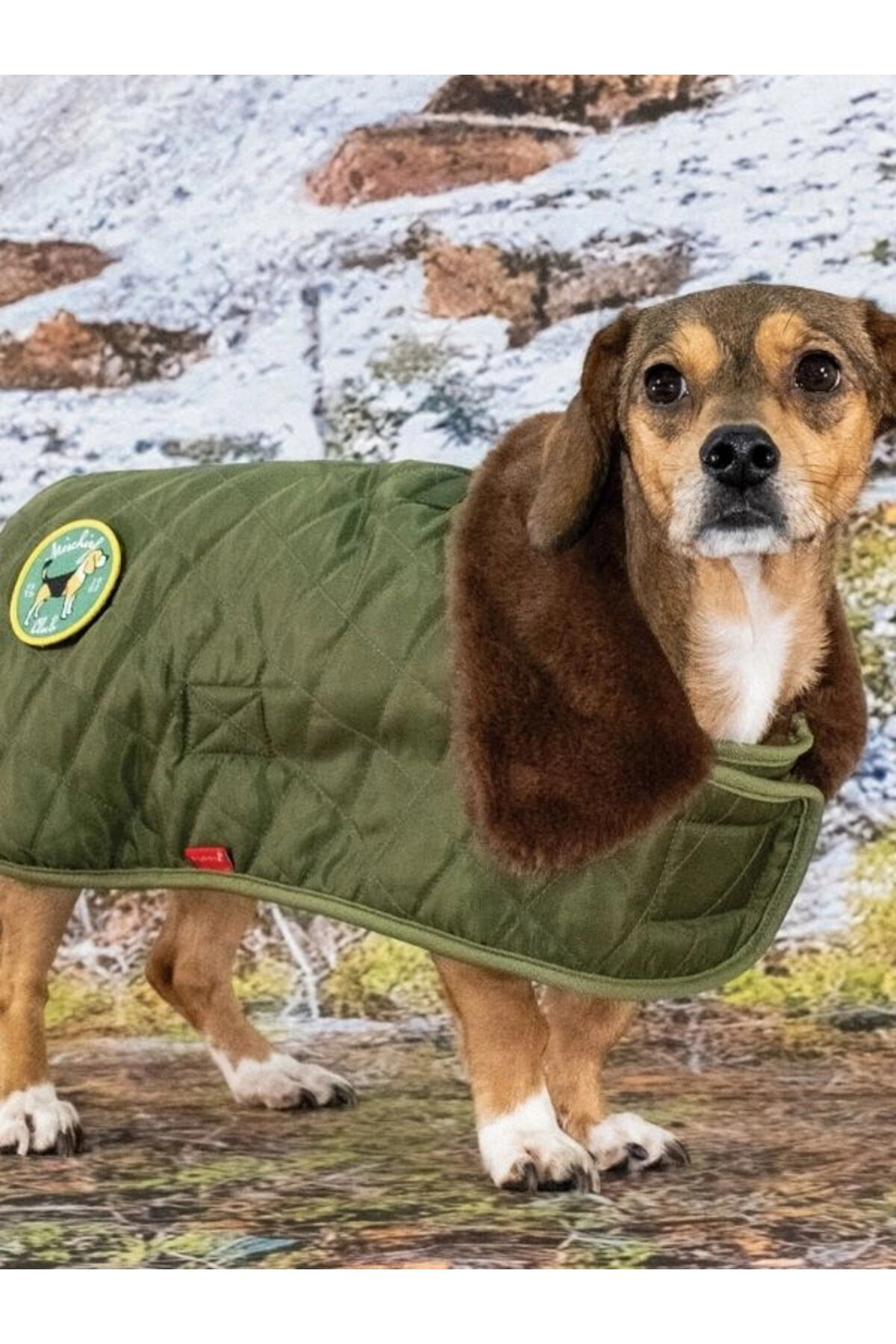 کت لحافی سگ پوپیا Puppia Highland، مدل PAZD-CA2258، خاکی